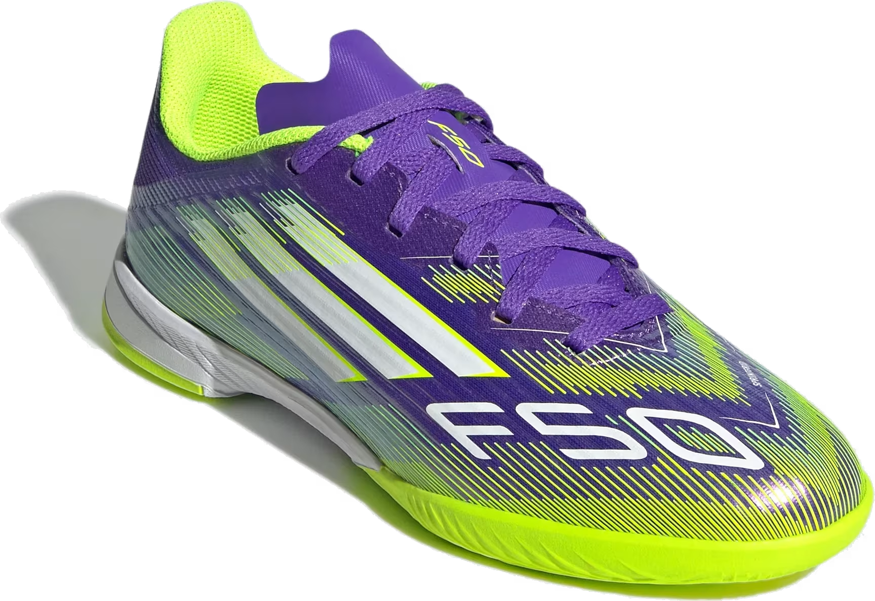 adidas F50 League Indoor Purple Rush Cloud White Lucid Lemon (GS)
