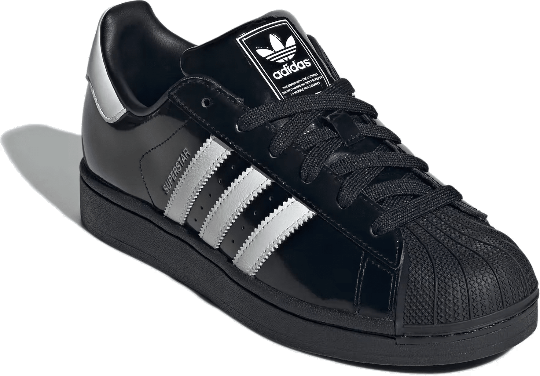 Adidas Superstar II "Black White Patent"