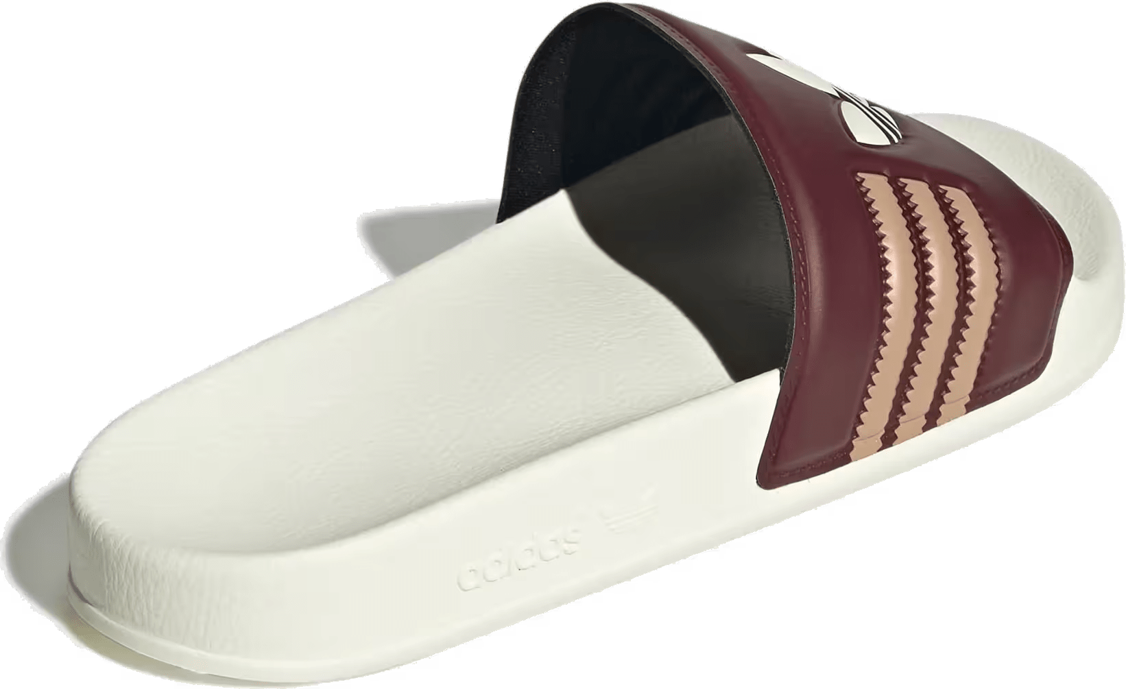 adidas Adilette Slides Shadow Red Cream White Warm Sandstone