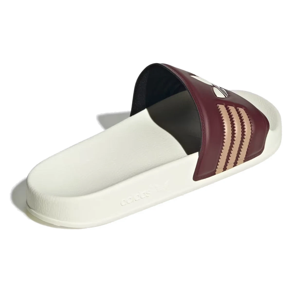 adidas Adilette Slides Shadow Red Cream White Warm Sandstone