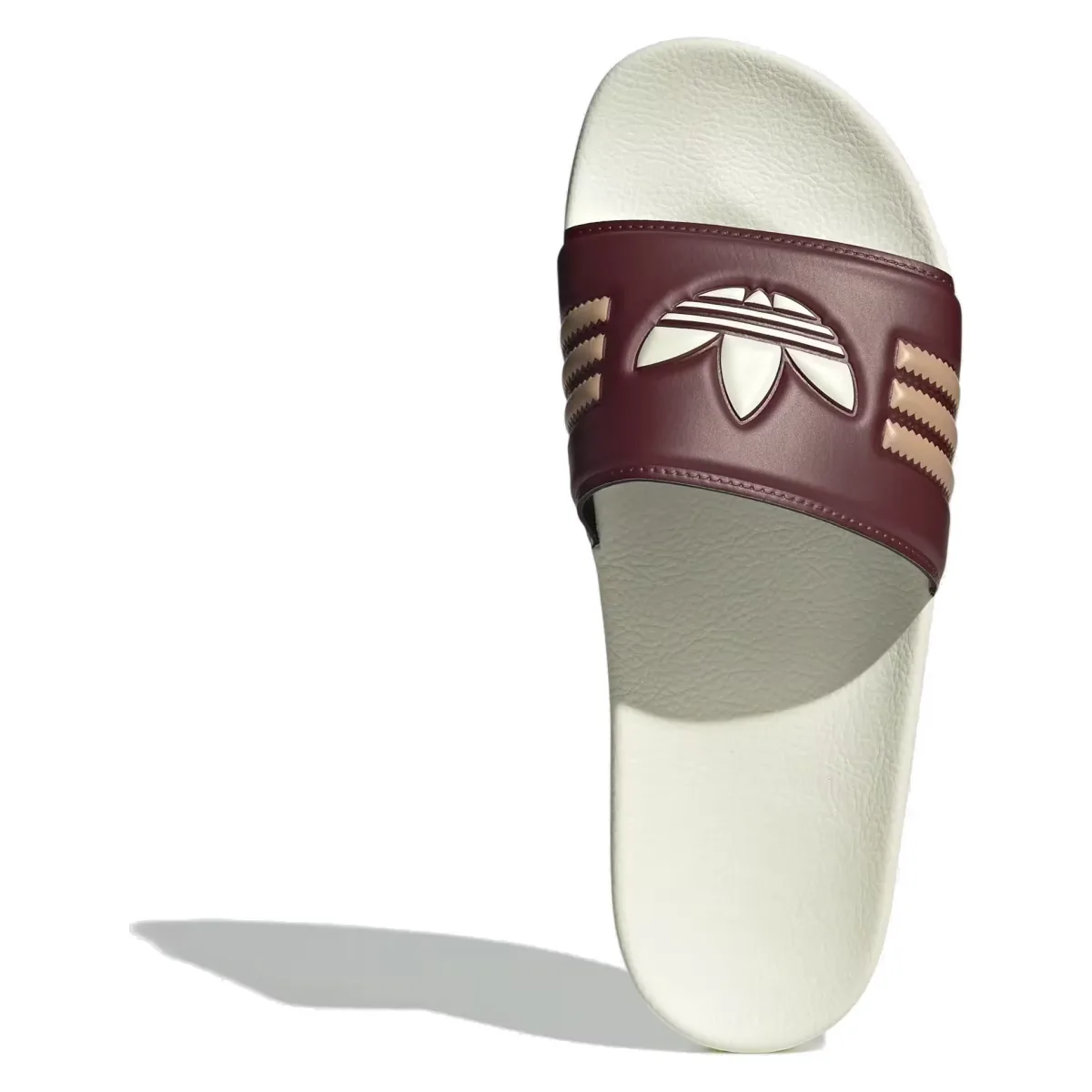 adidas Adilette Slides Shadow Red Cream White Warm Sandstone