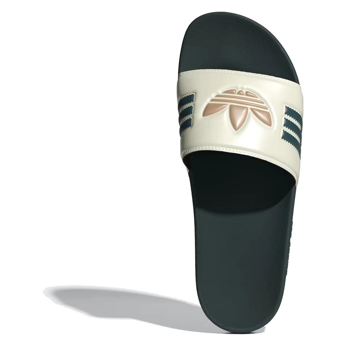 adidas Adilette Slides Cream White Mineral Green Warm Sandstone