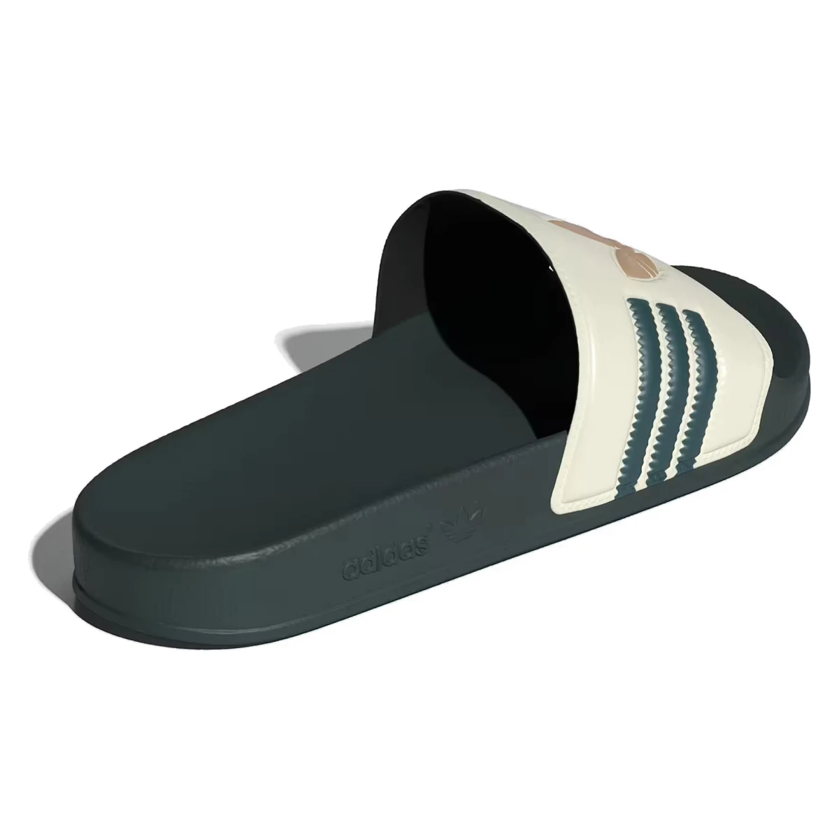 adidas Adilette Slides Cream White Mineral Green Warm Sandstone