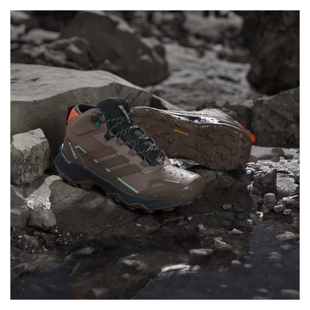 adidas Terrex Skychaser AX5 Mid Gore-Tex Trace Brown Earth Strata Semi Impact Orange (Women's)