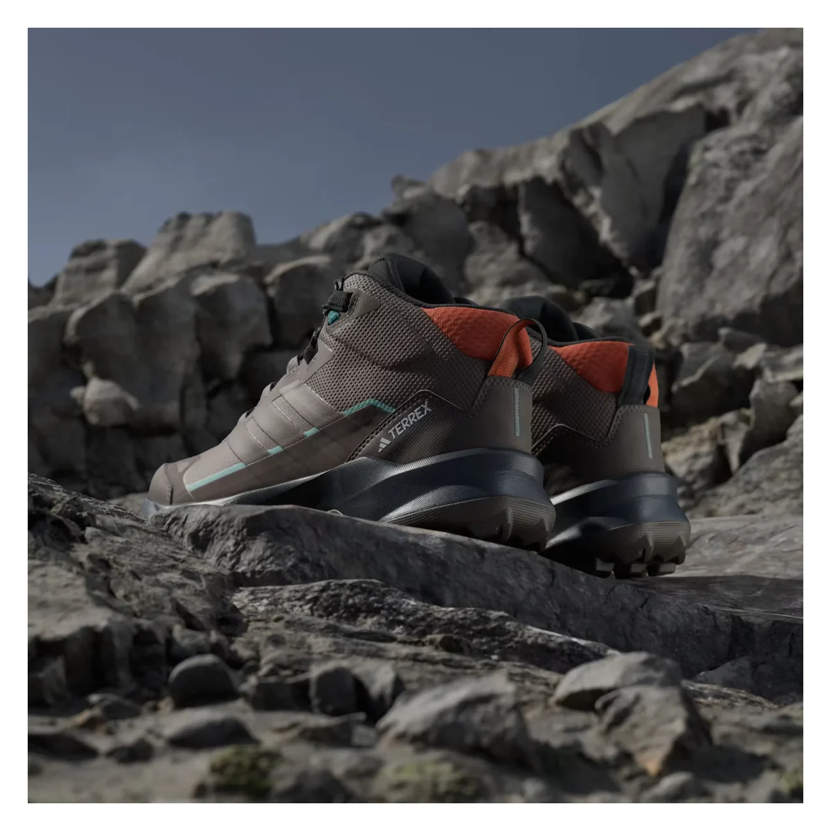adidas Terrex Skychaser AX5 Mid Gore-Tex Trace Brown Earth Strata Semi Impact Orange (Women's)