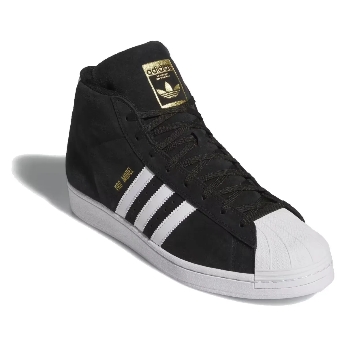 adidas Pro Model Core Black Cloud White Gold Metallic