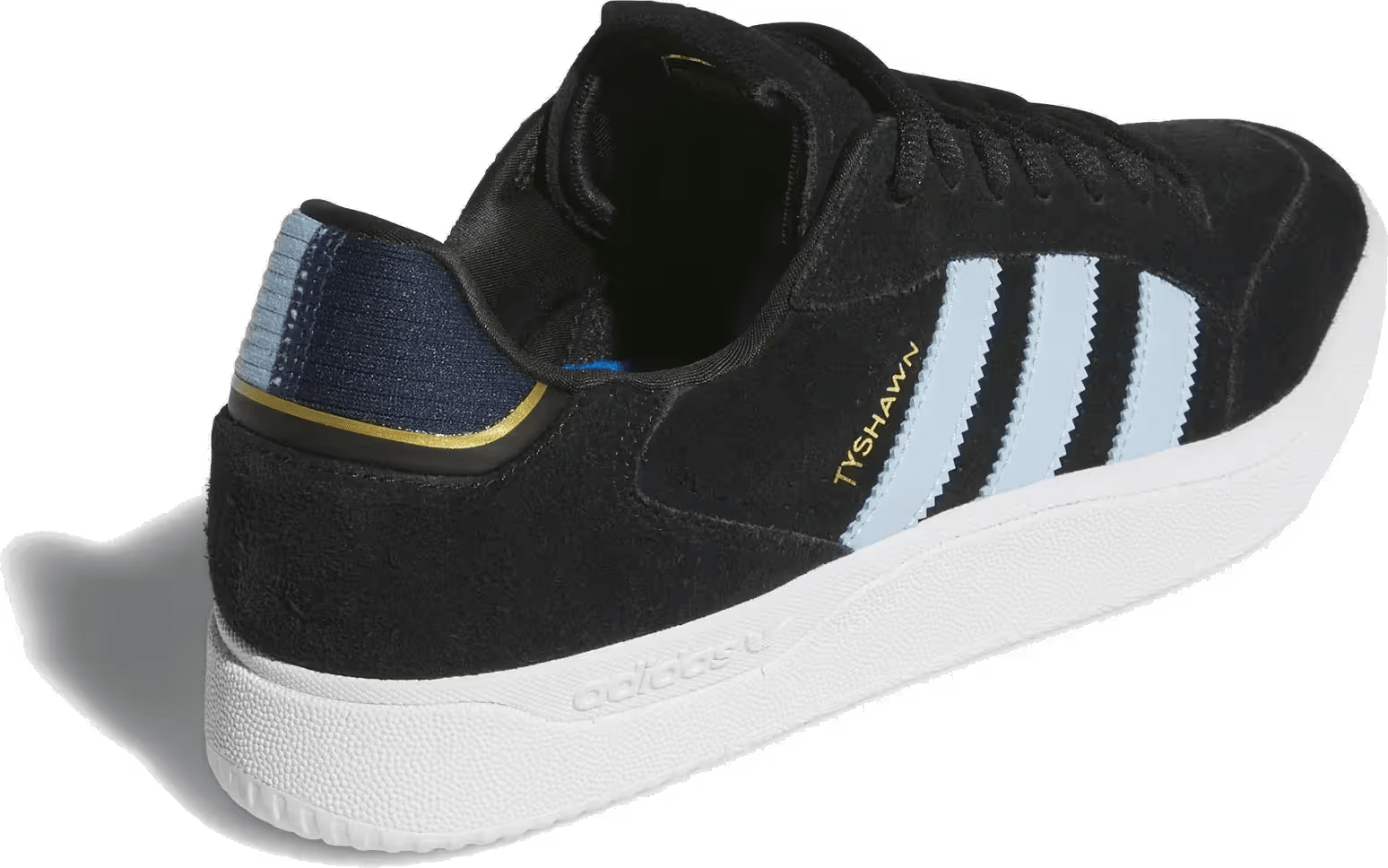 adidas Tyshawn Low Core Black Clear Sky Collegiate Navy