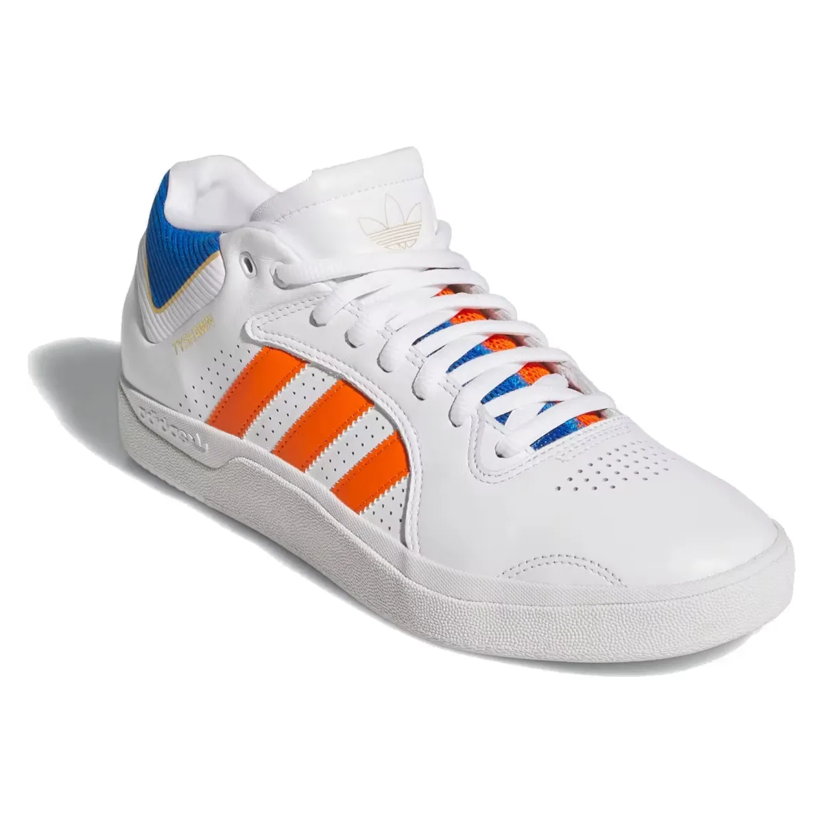 adidas Tyshawn Cloud White Orange Blue Bird