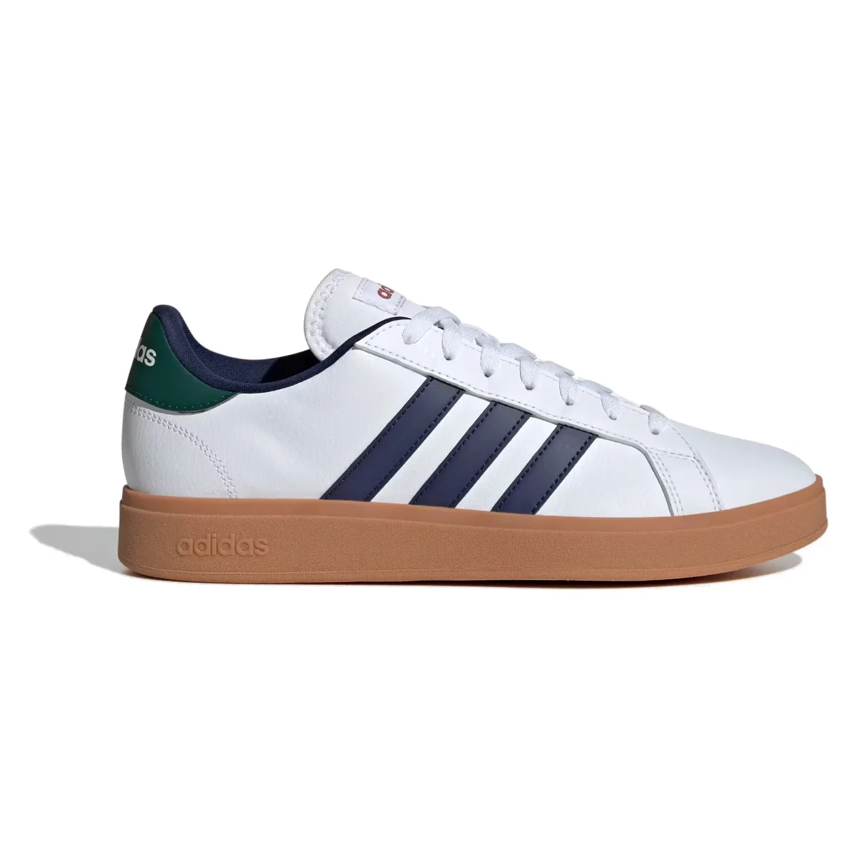 adidas Grand Court Base 2.0 Cloud White Dark Blue Collegiate Green