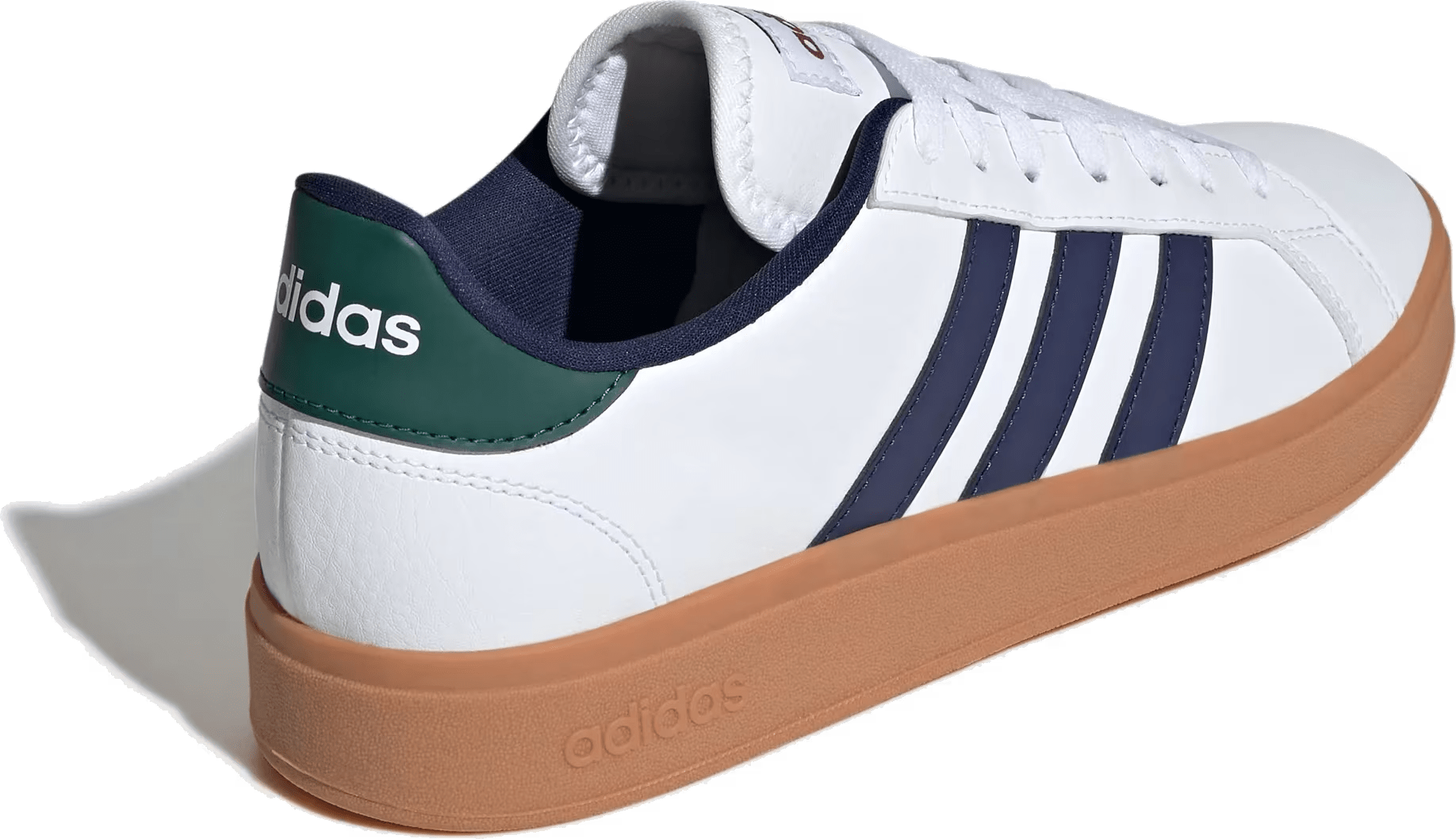 adidas Grand Court Base 2.0 Cloud White Dark Blue Collegiate Green