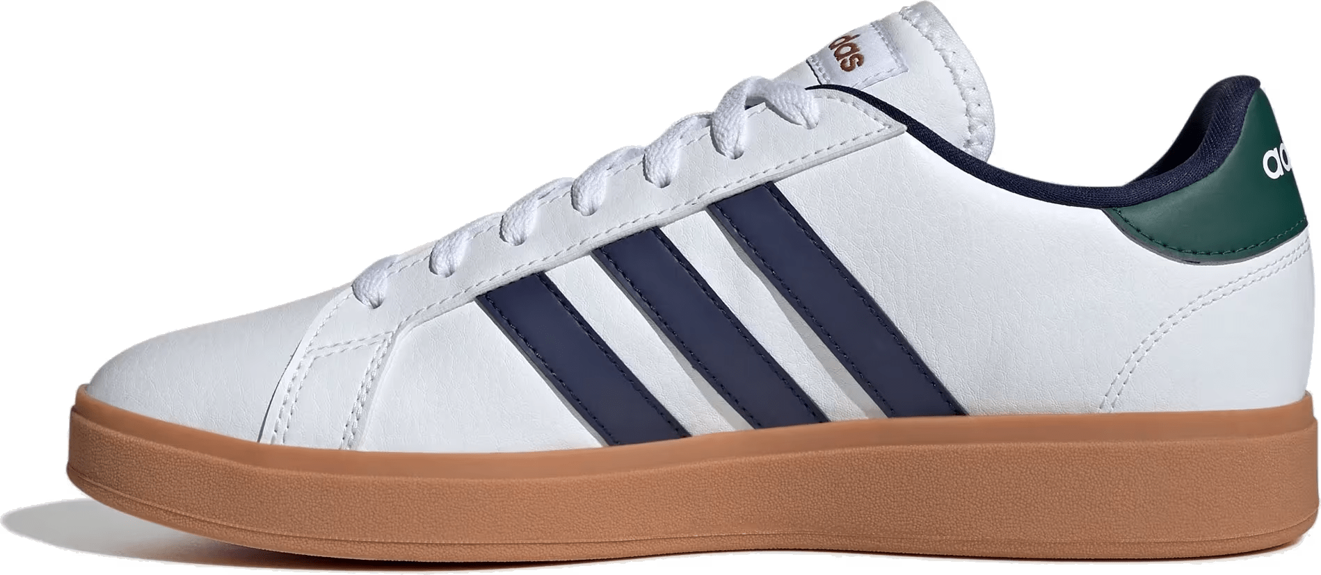 adidas Grand Court Base 2.0 Cloud White Dark Blue Collegiate Green