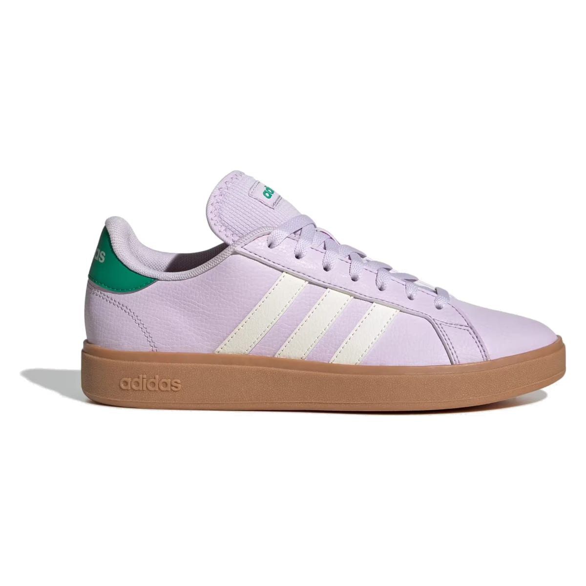 adidas Grand Court Base Ice Lavender Off White Court Green (Women's)