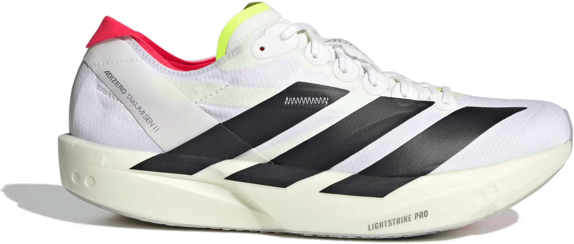 adidas Adizero Takumi Sen 11 Cloud White Core Black Lucid Red