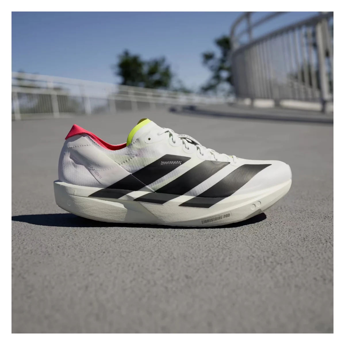 adidas Adizero Takumi Sen 11 Cloud White Core Black Lucid Red