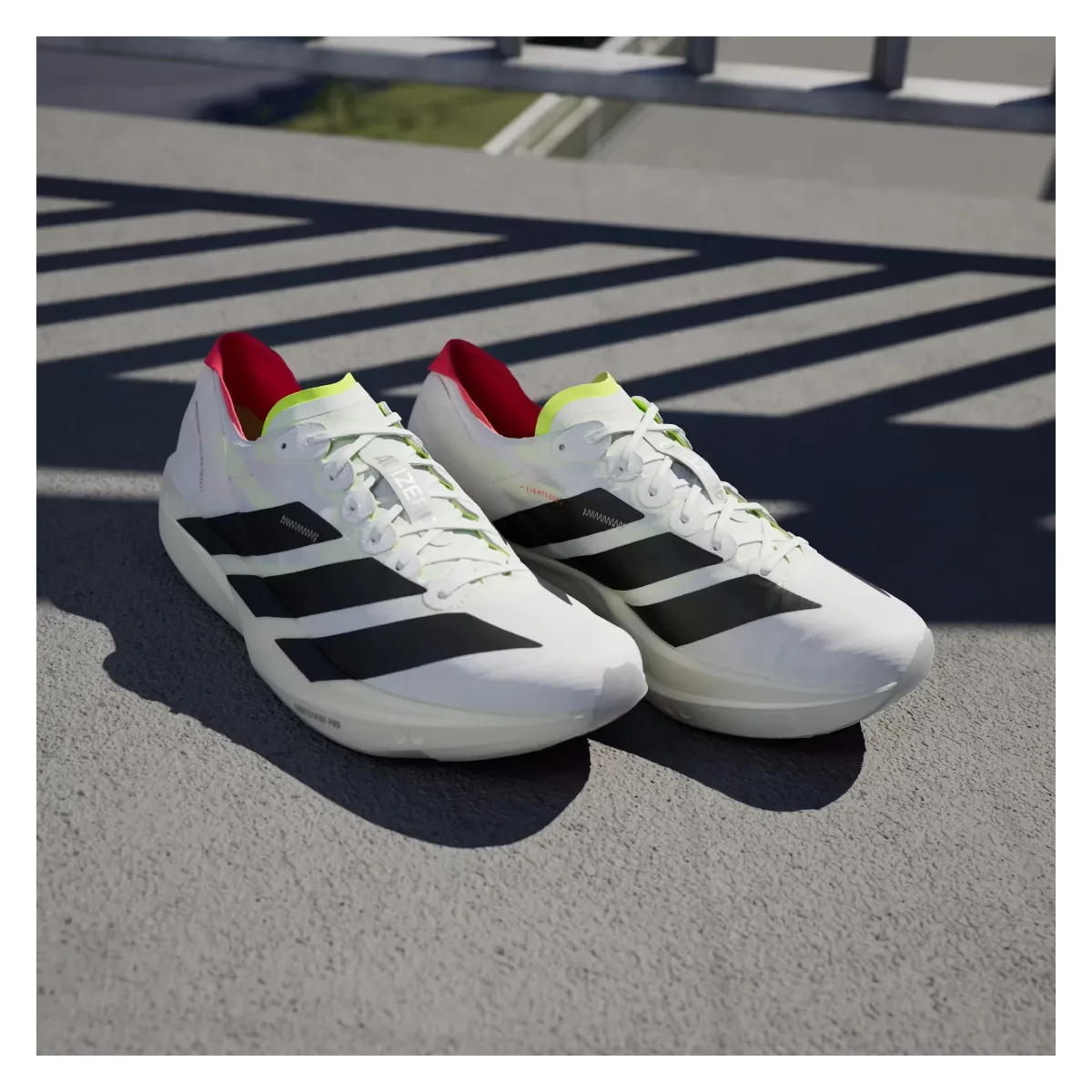 adidas Adizero Takumi Sen 11 Cloud White Core Black Lucid Red