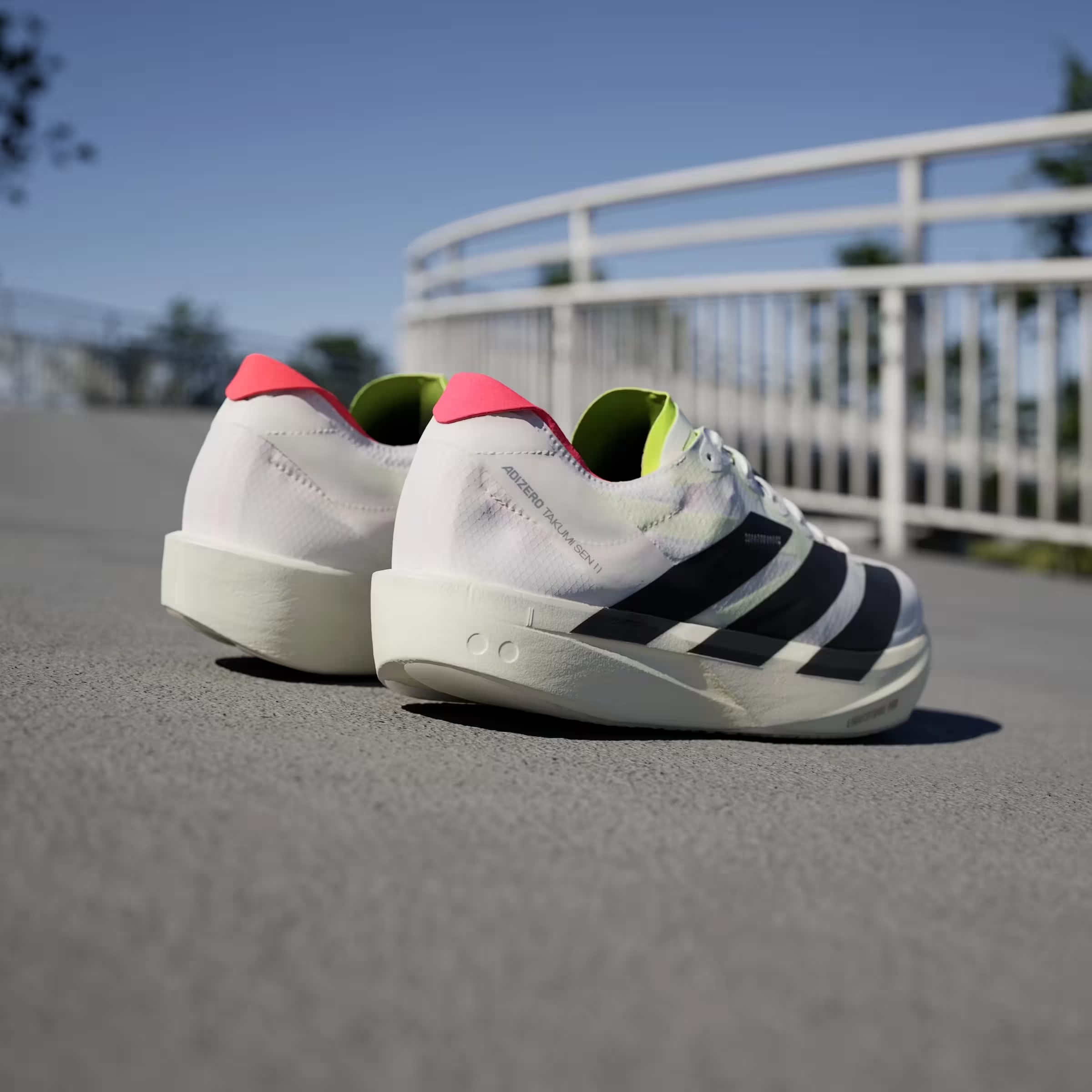 adidas Adizero Takumi Sen 11 Cloud White Core Black Lucid Red