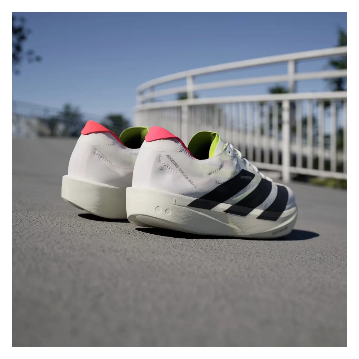 adidas Adizero Takumi Sen 11 Cloud White Core Black Lucid Red