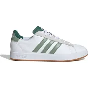 adidas Grand Court 2.0 Cloud White Silver Green Collegiate Green