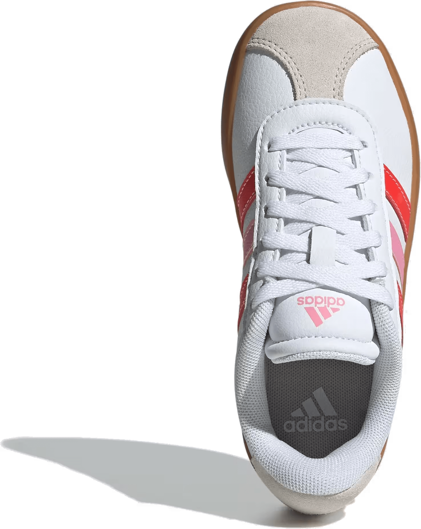 adidas VL Court 3.0 Cloud White Bright Red Bliss Pink (GS)