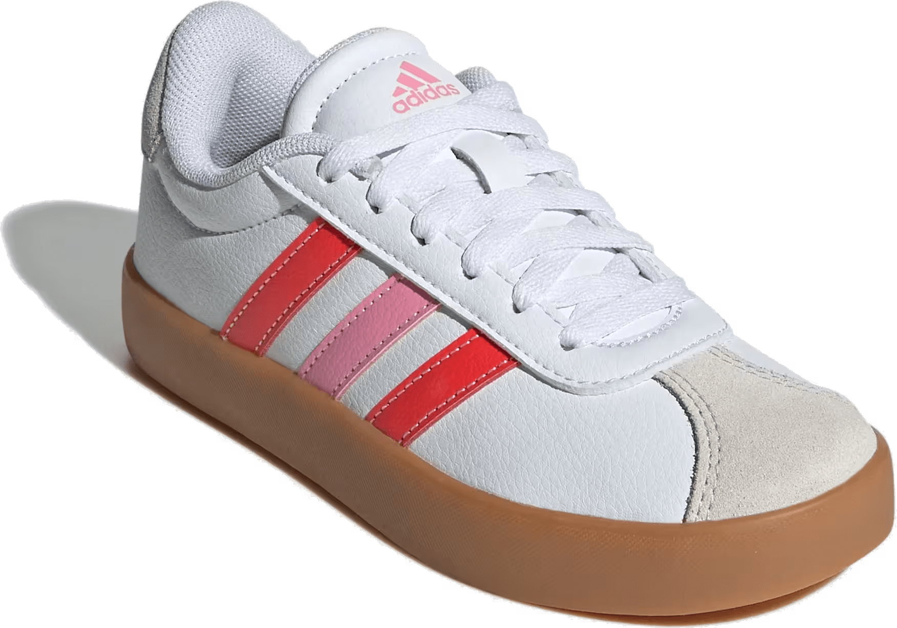 adidas VL Court 3.0 Cloud White Bright Red Bliss Pink (GS)