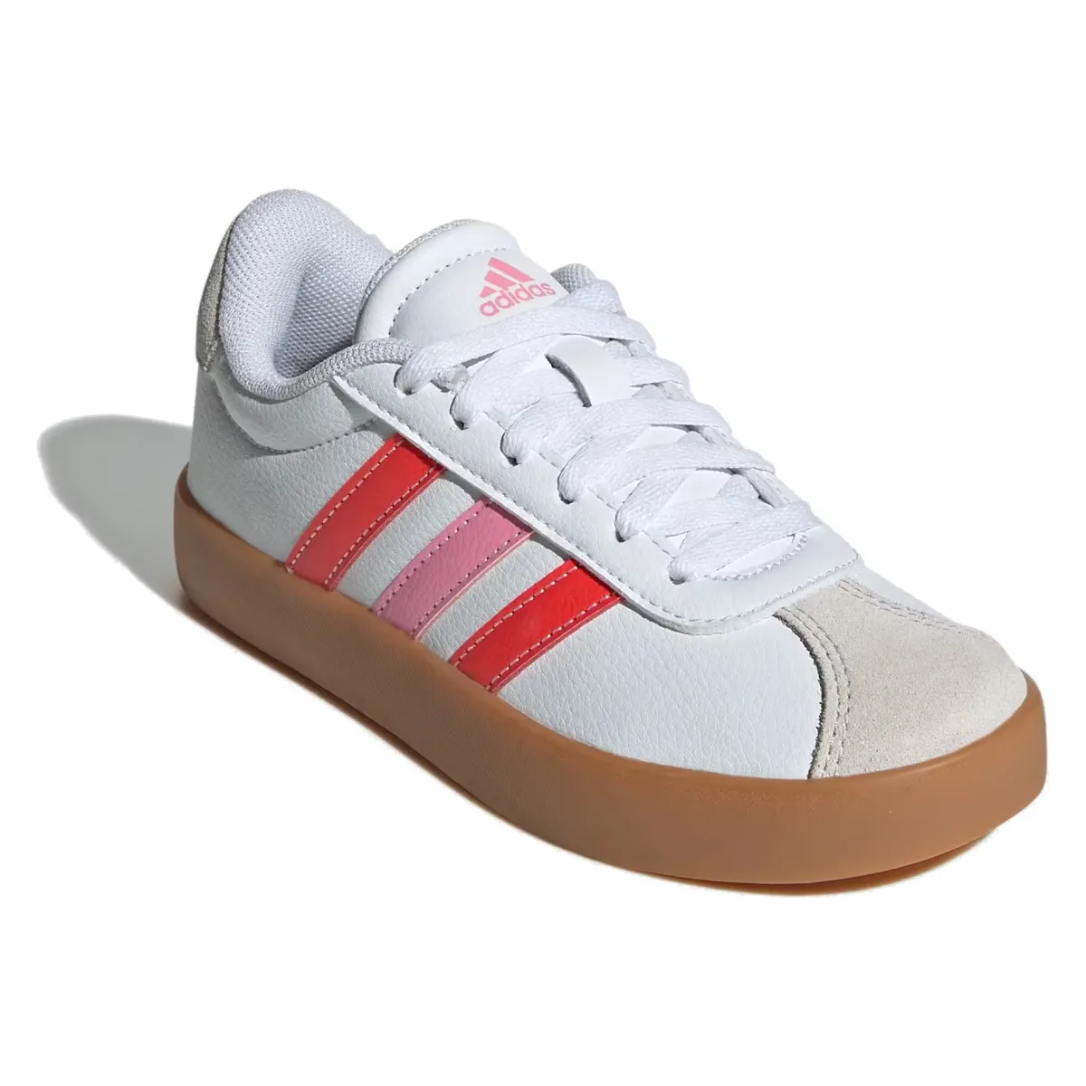 adidas VL Court 3.0 Cloud White Bright Red Bliss Pink (GS)