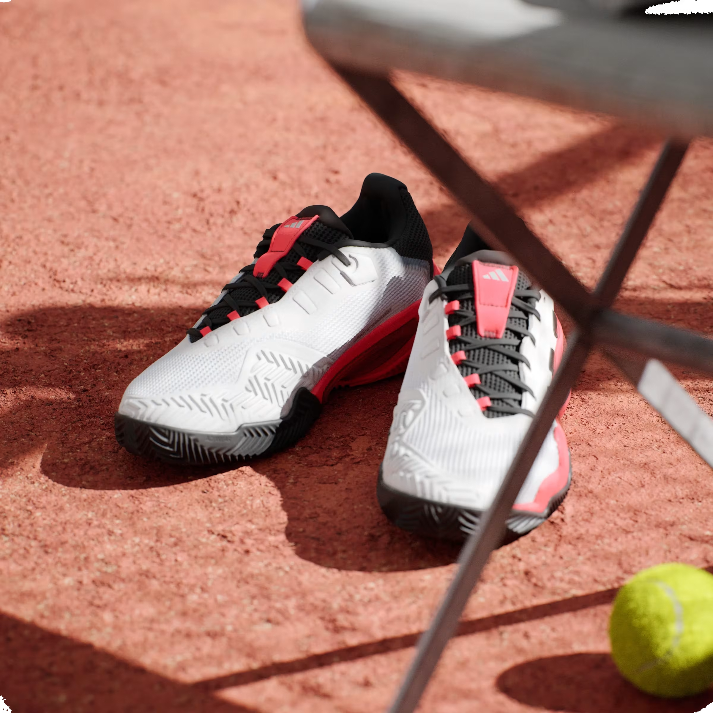 adidas Barricade 13 Clay White Black Lucid Red