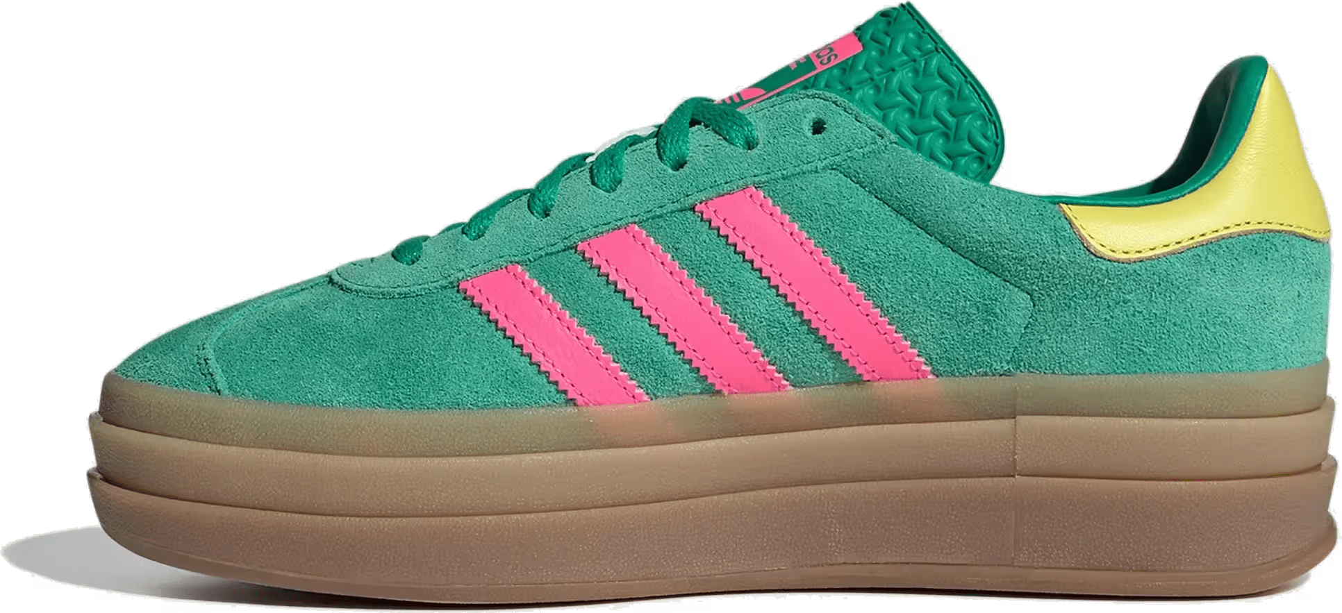 Adidas Gazelle Bold Wmns "Court Green Lucid Pink"