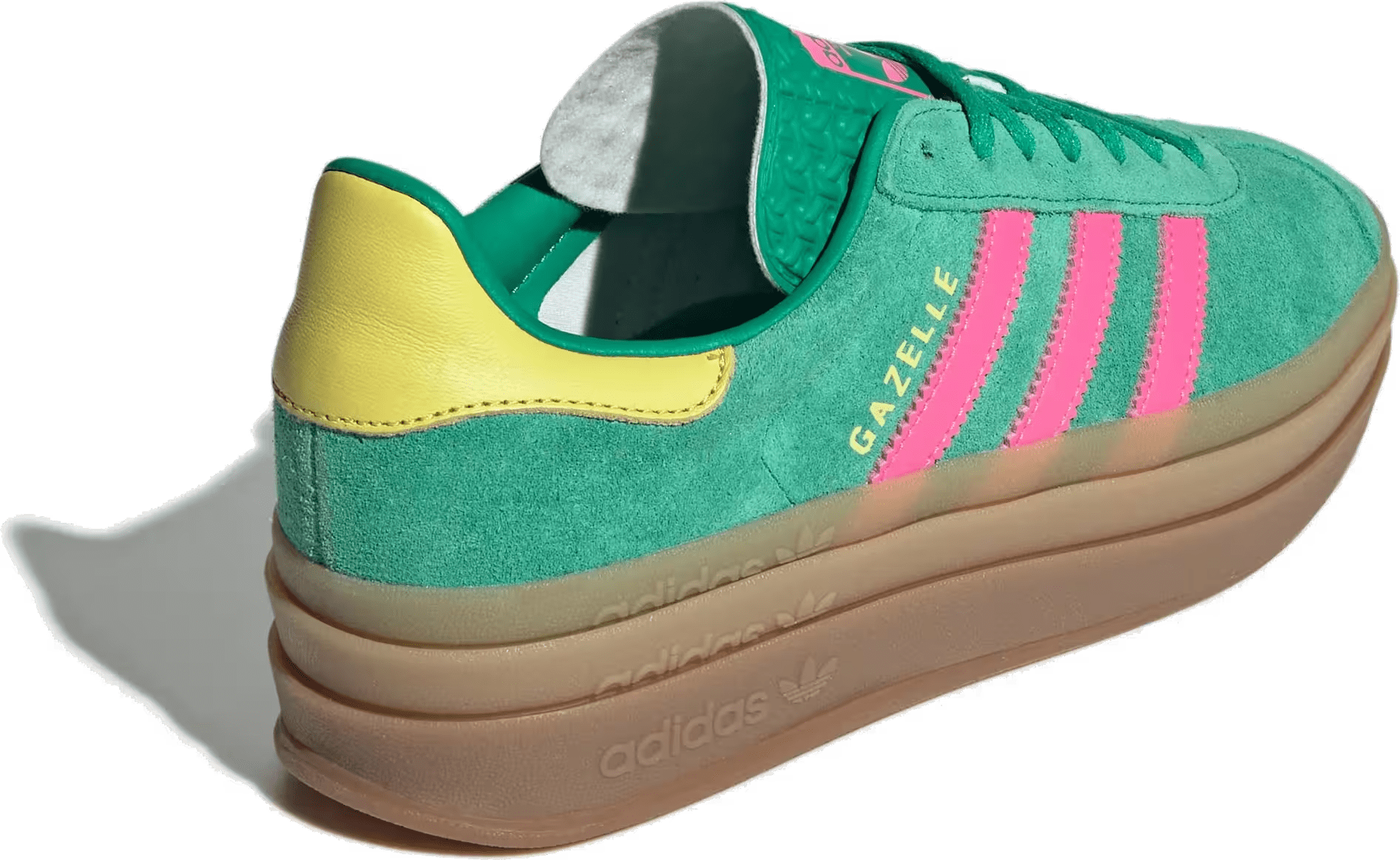Adidas Gazelle Bold Wmns "Court Green Lucid Pink"