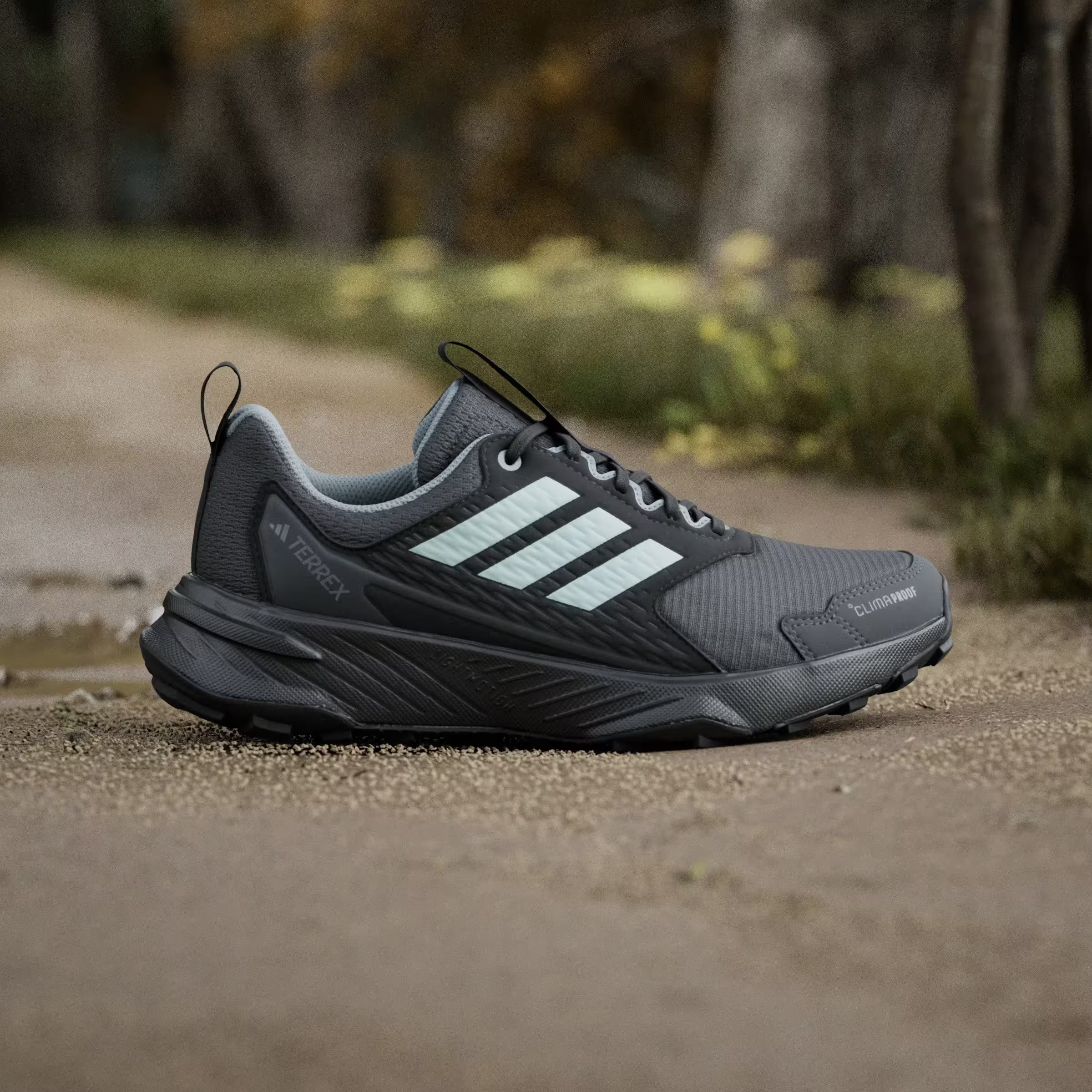 adidas Terrex Tracefinder 2 Climaproof Trail Carbon Semi Flash Aqua Grey Six (Women's)