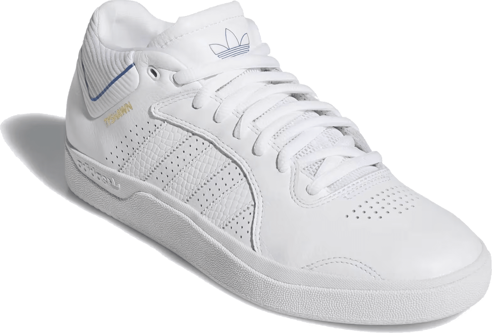 adidas Tyshawn Cloud White Blue Bird Gold Metallic