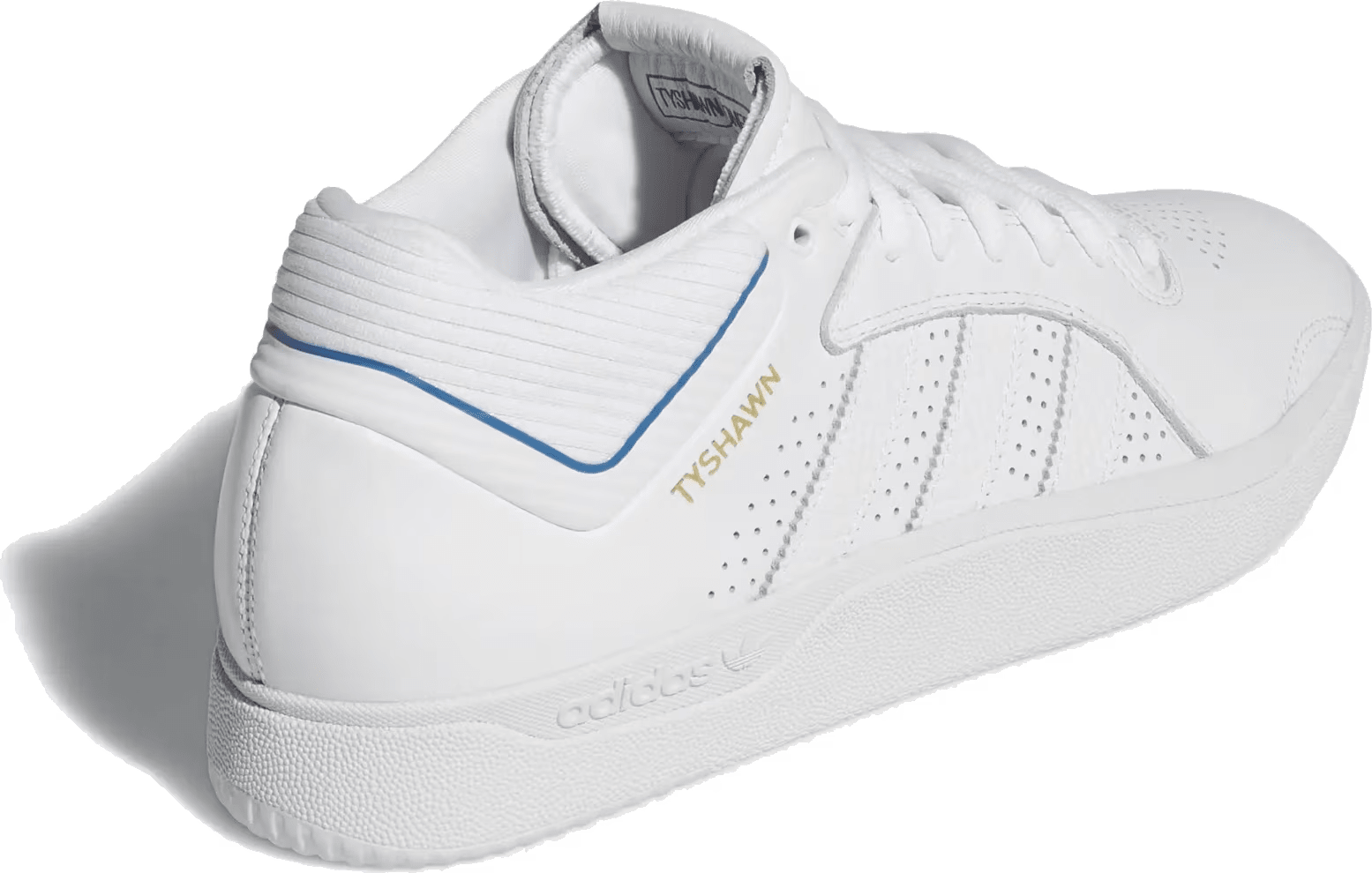 adidas Tyshawn Cloud White Blue Bird Gold Metallic
