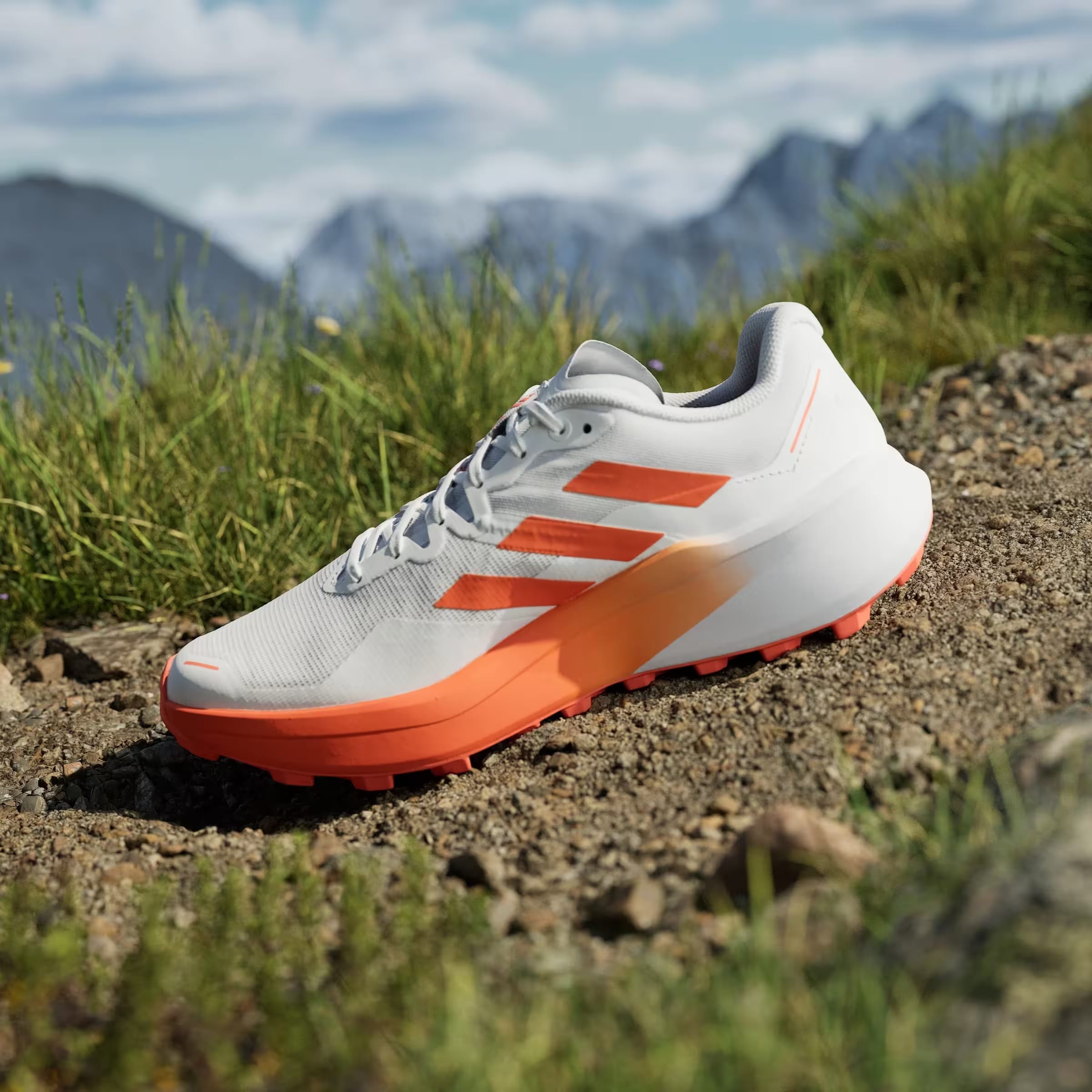 adidas Terrex Agravic 3 Trail Cloud White Semi Impact Orange Dash Grey