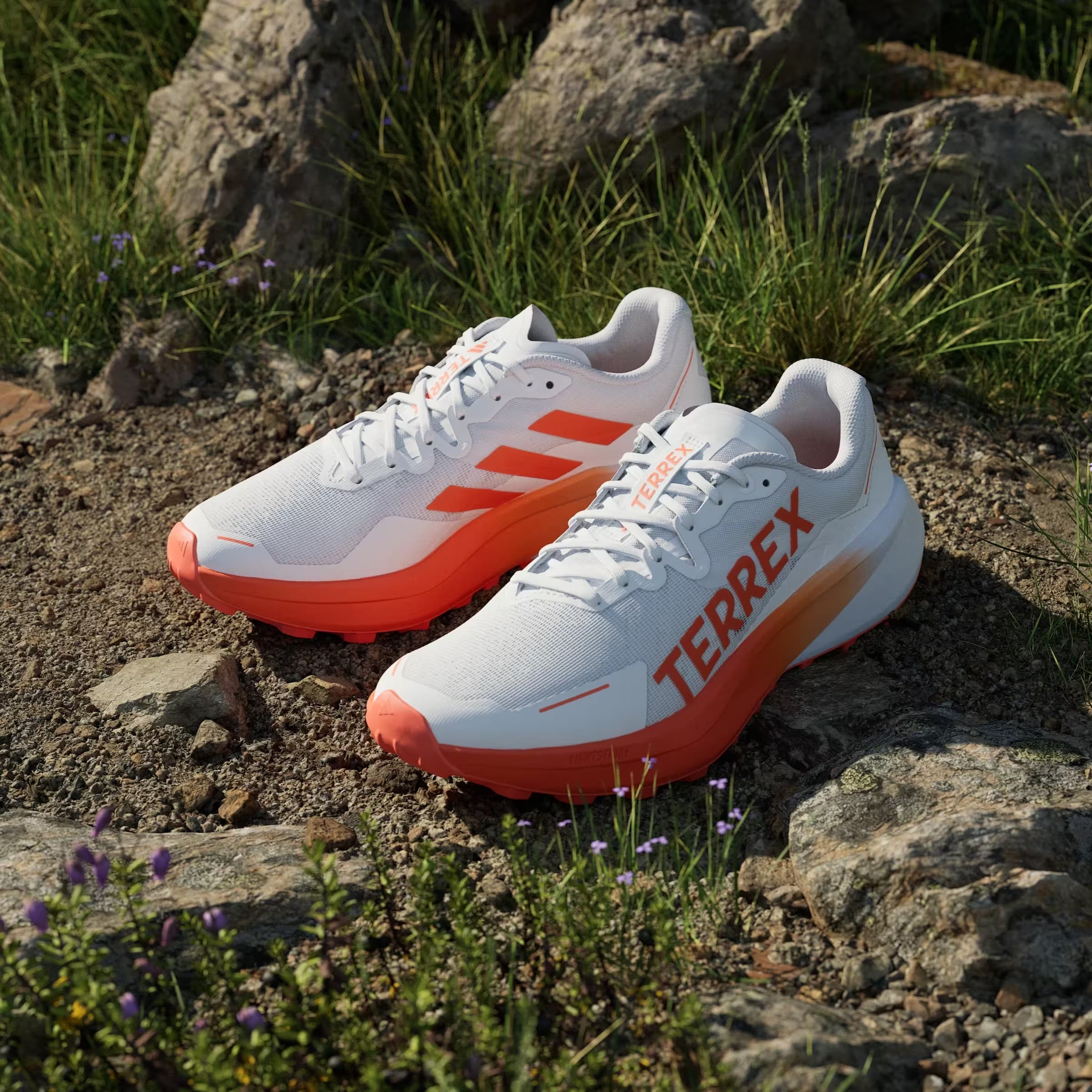 adidas Terrex Agravic 3 Trail Cloud White Semi Impact Orange Dash Grey
