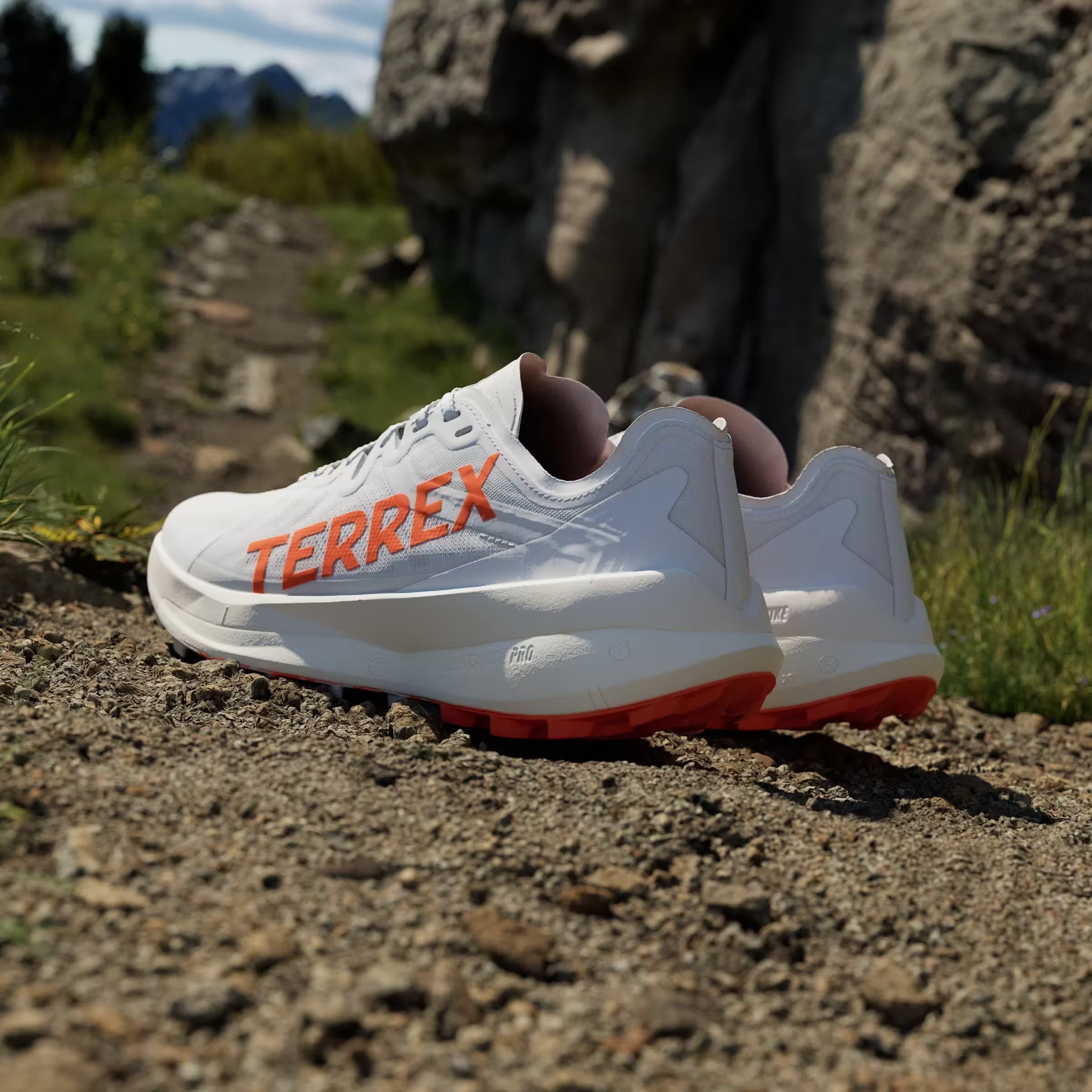 adidas Terrex Agravic Speed Trail Dash Grey Impact Orange Cloud White