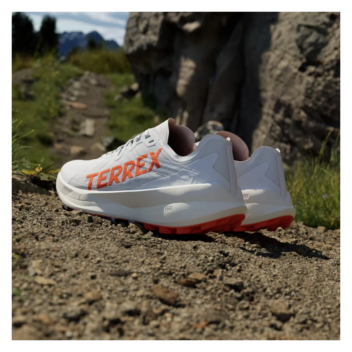 adidas Terrex Agravic Speed Trail Dash Grey Impact Orange Cloud White