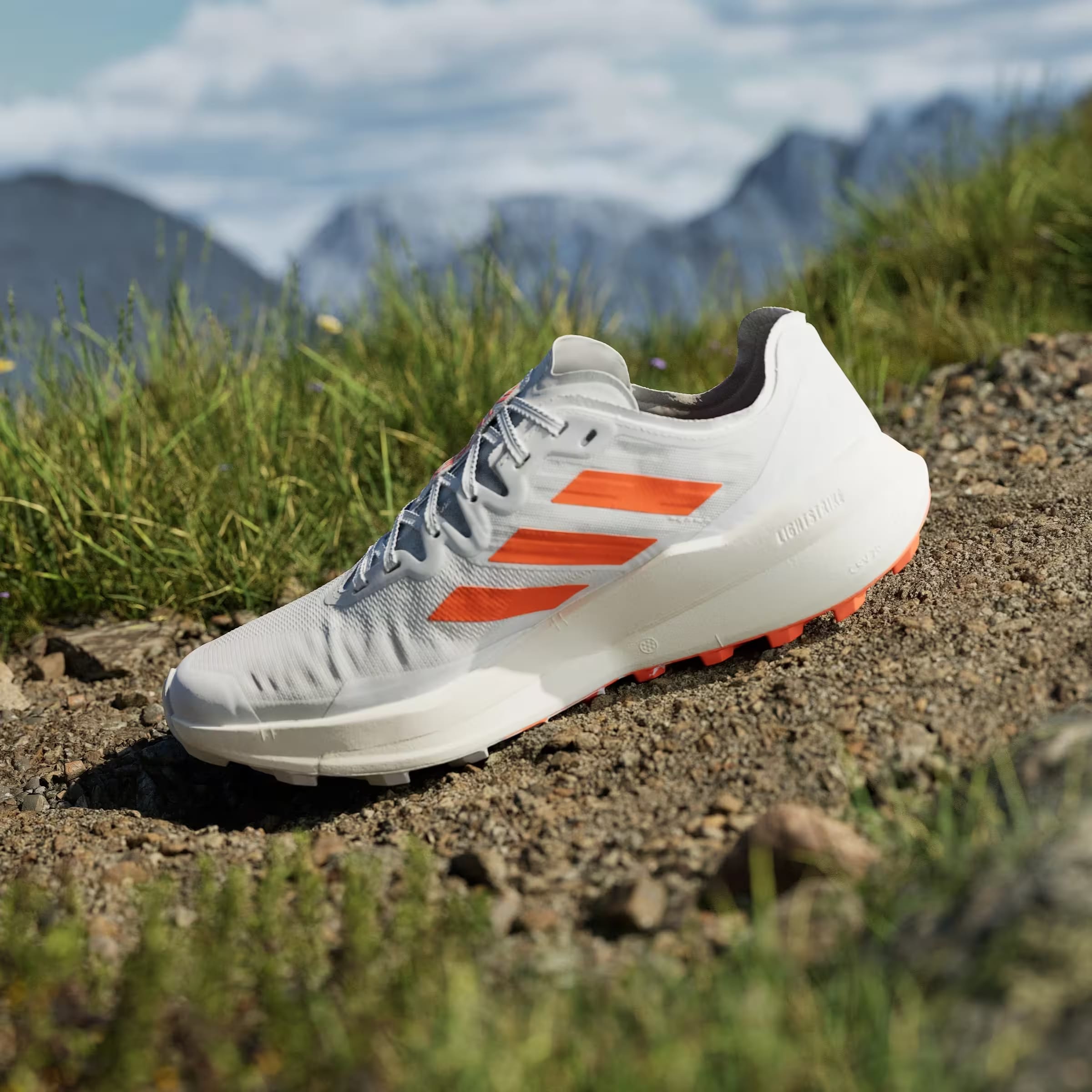 adidas Terrex Agravic Speed Trail Dash Grey Impact Orange Cloud White