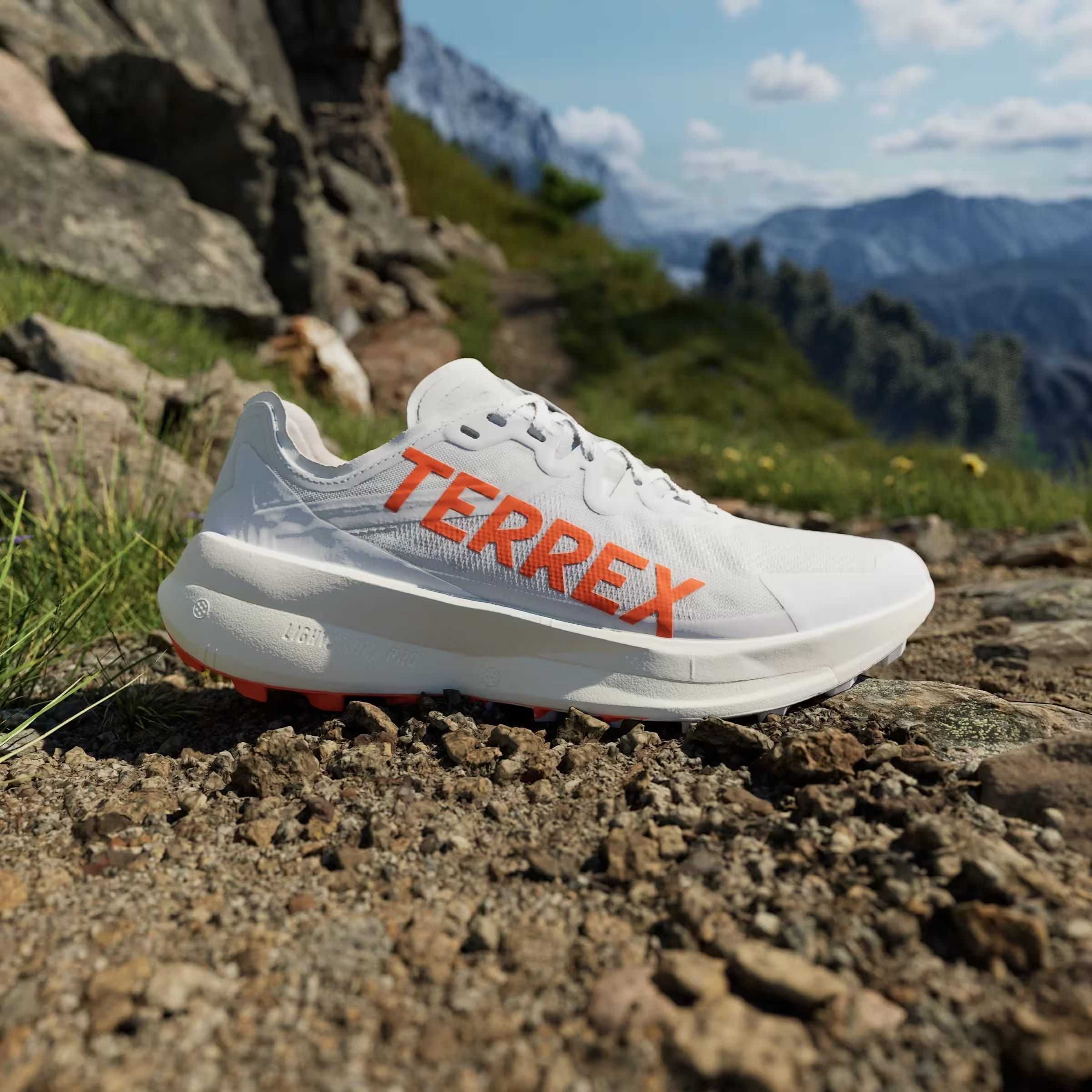 adidas Terrex Agravic Speed Trail Dash Grey Impact Orange Cloud White