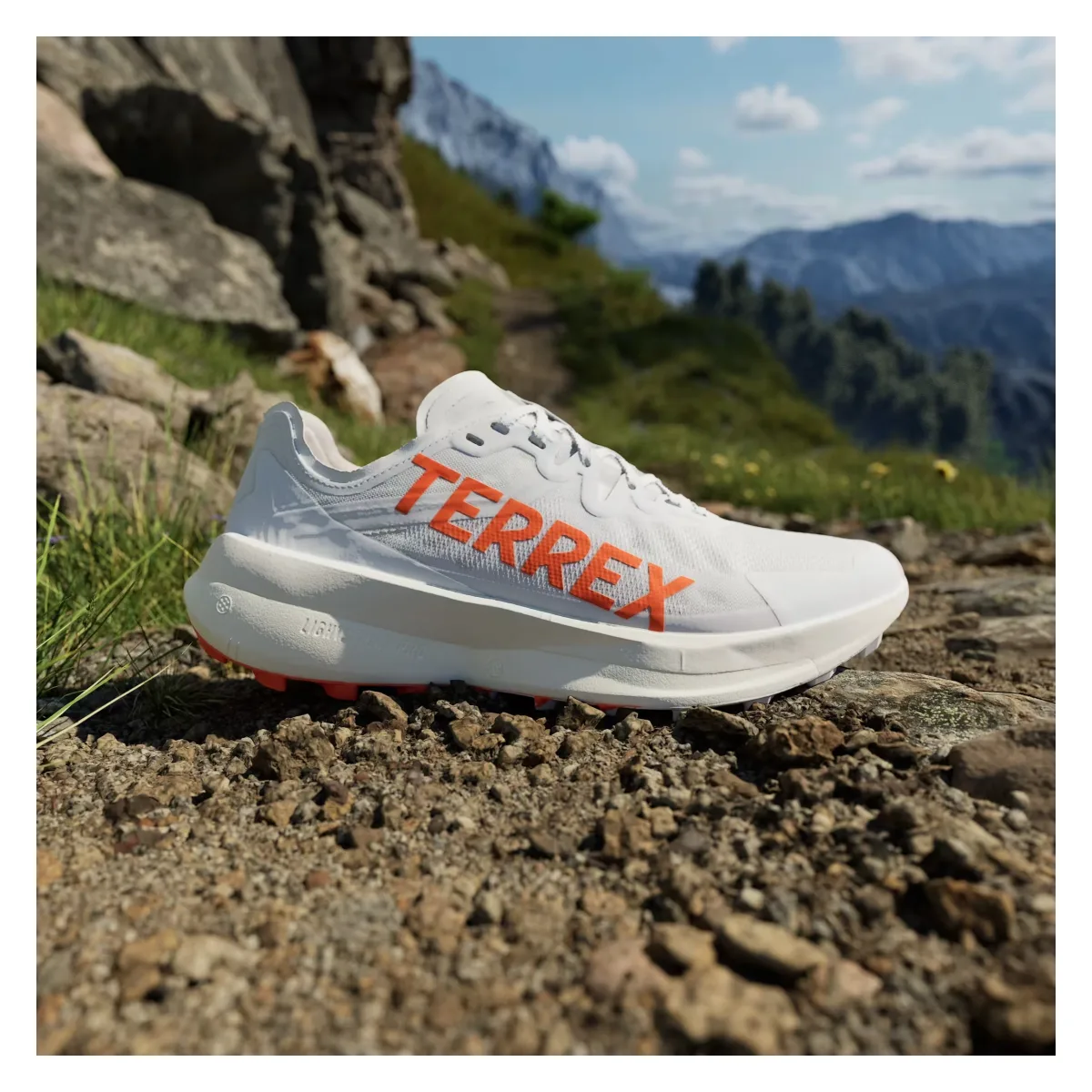 adidas Terrex Agravic Speed Trail Dash Grey Impact Orange Cloud White