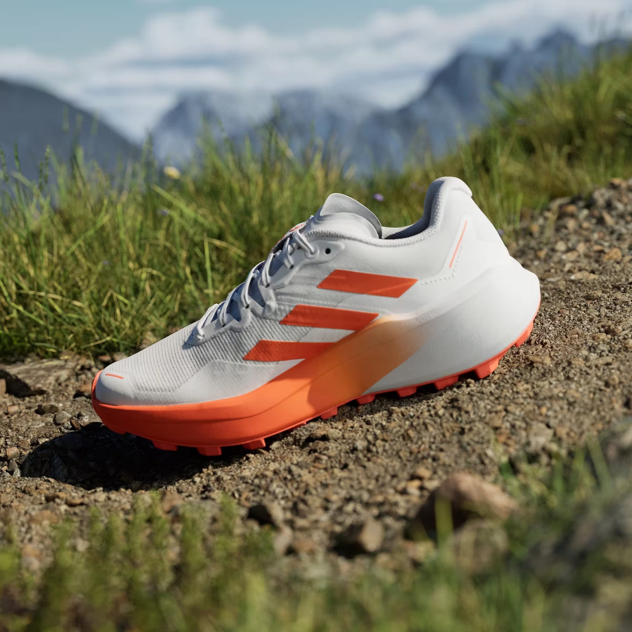 adidas Terrex Agravic 3 Trail Cloud White Semi Impact Orange Dash Grey (Women's)