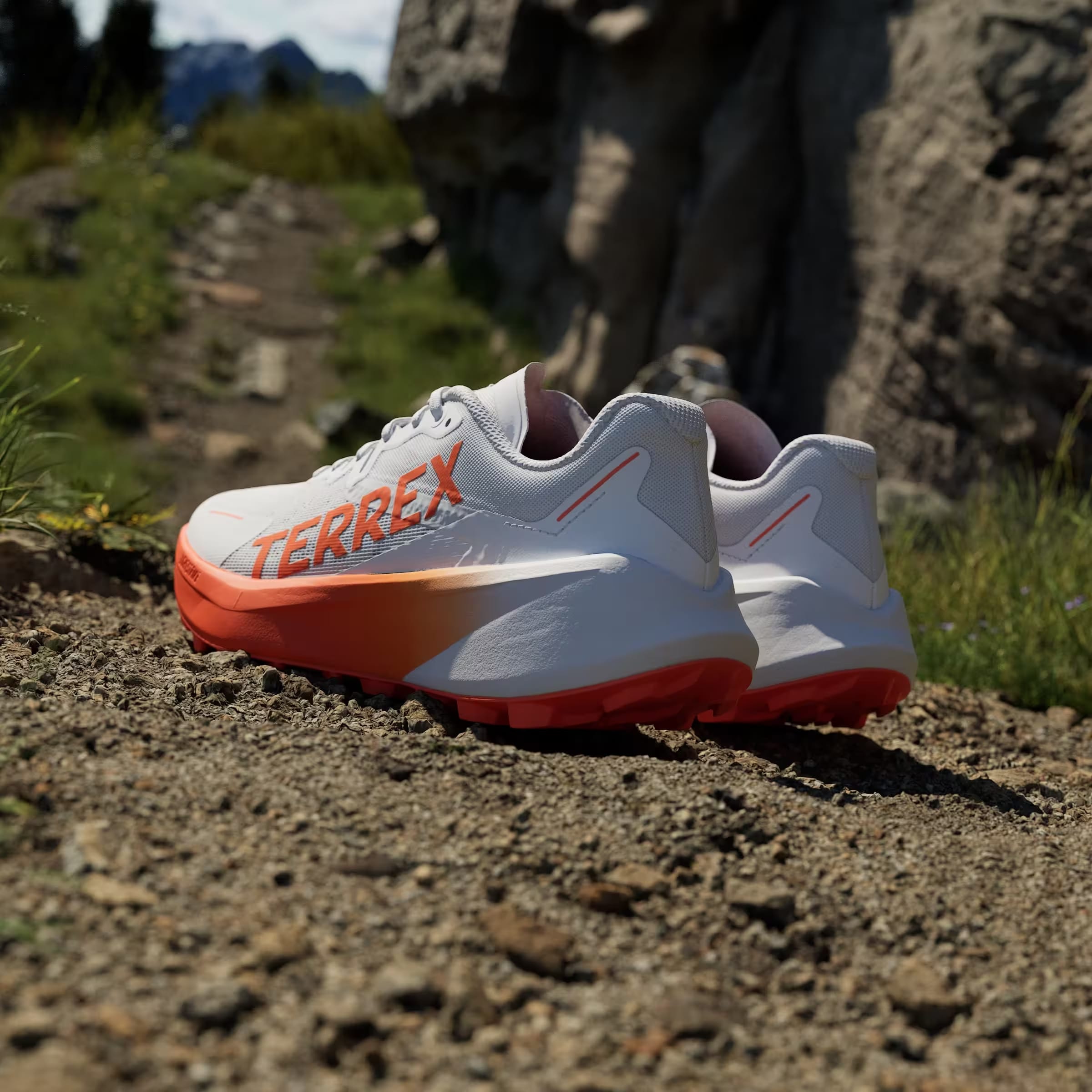 adidas Terrex Agravic 3 Trail Cloud White Semi Impact Orange Dash Grey (Women's)