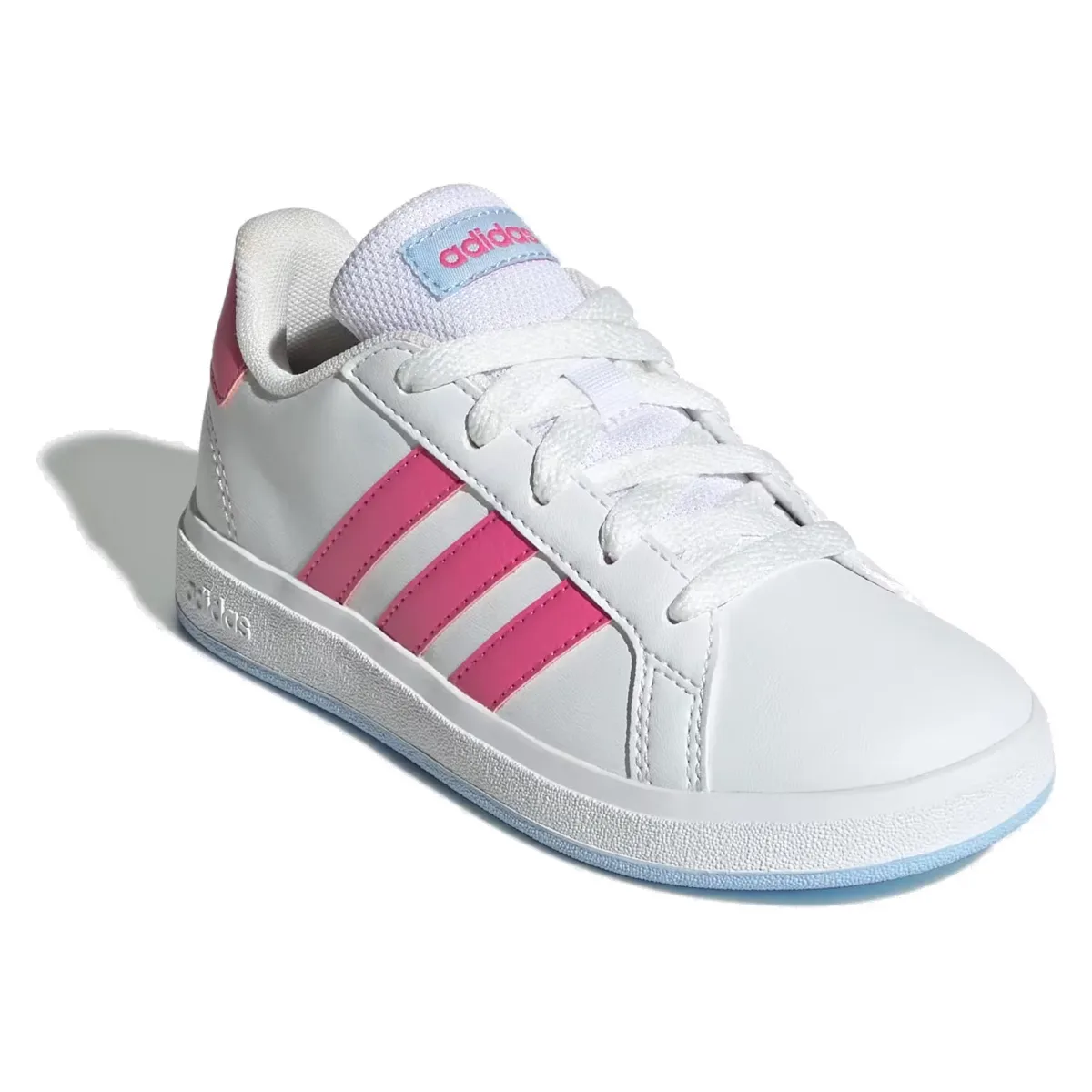 adidas Grand Court Lifestyle White Pulse Magenta Glow Blue (GS)