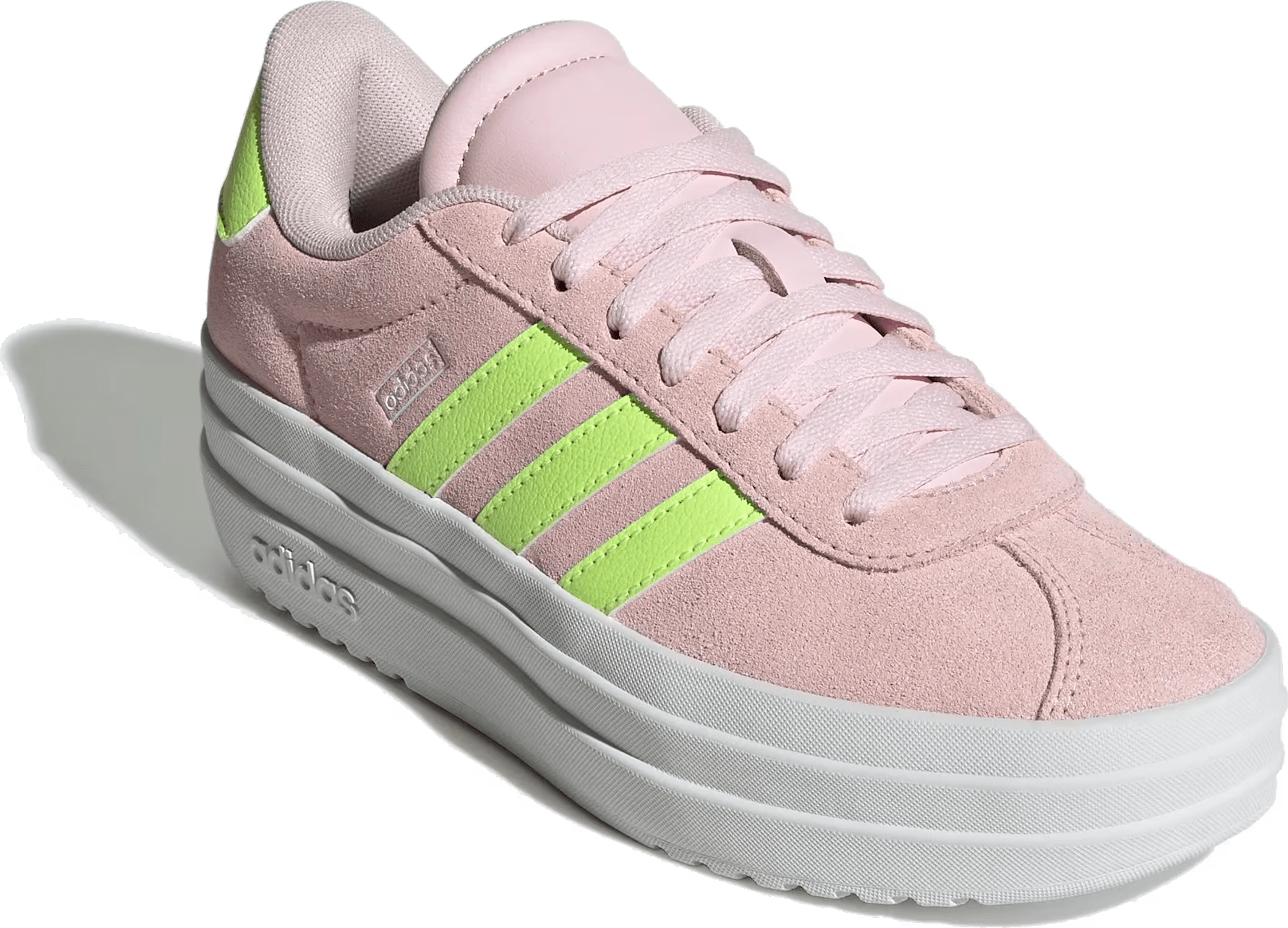 adidas VL Court Bold Clear Pink Hi-Res Yellow (GS)