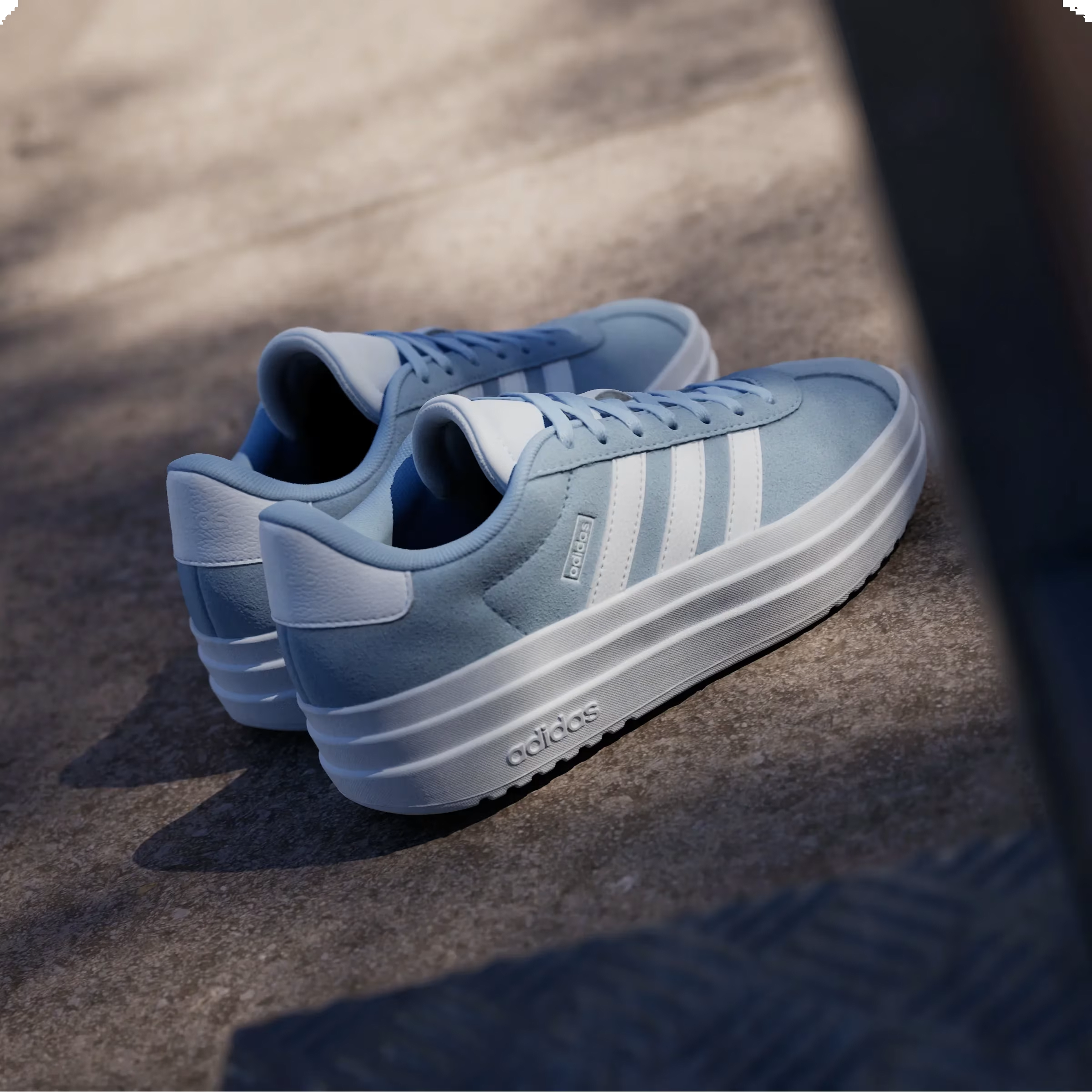 adidas VL Court Bold Glow Blue White (GS)