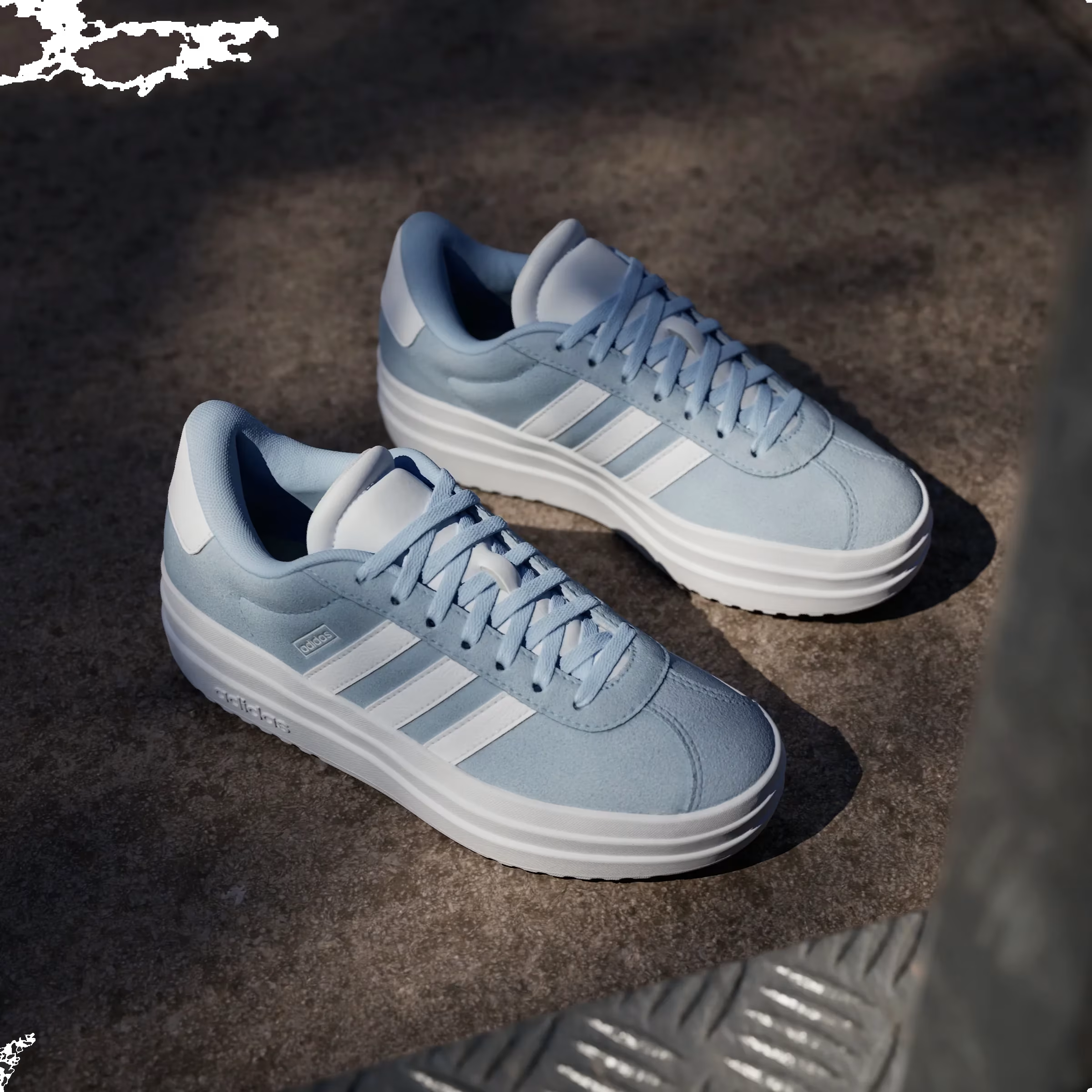 adidas VL Court Bold Glow Blue White (GS)