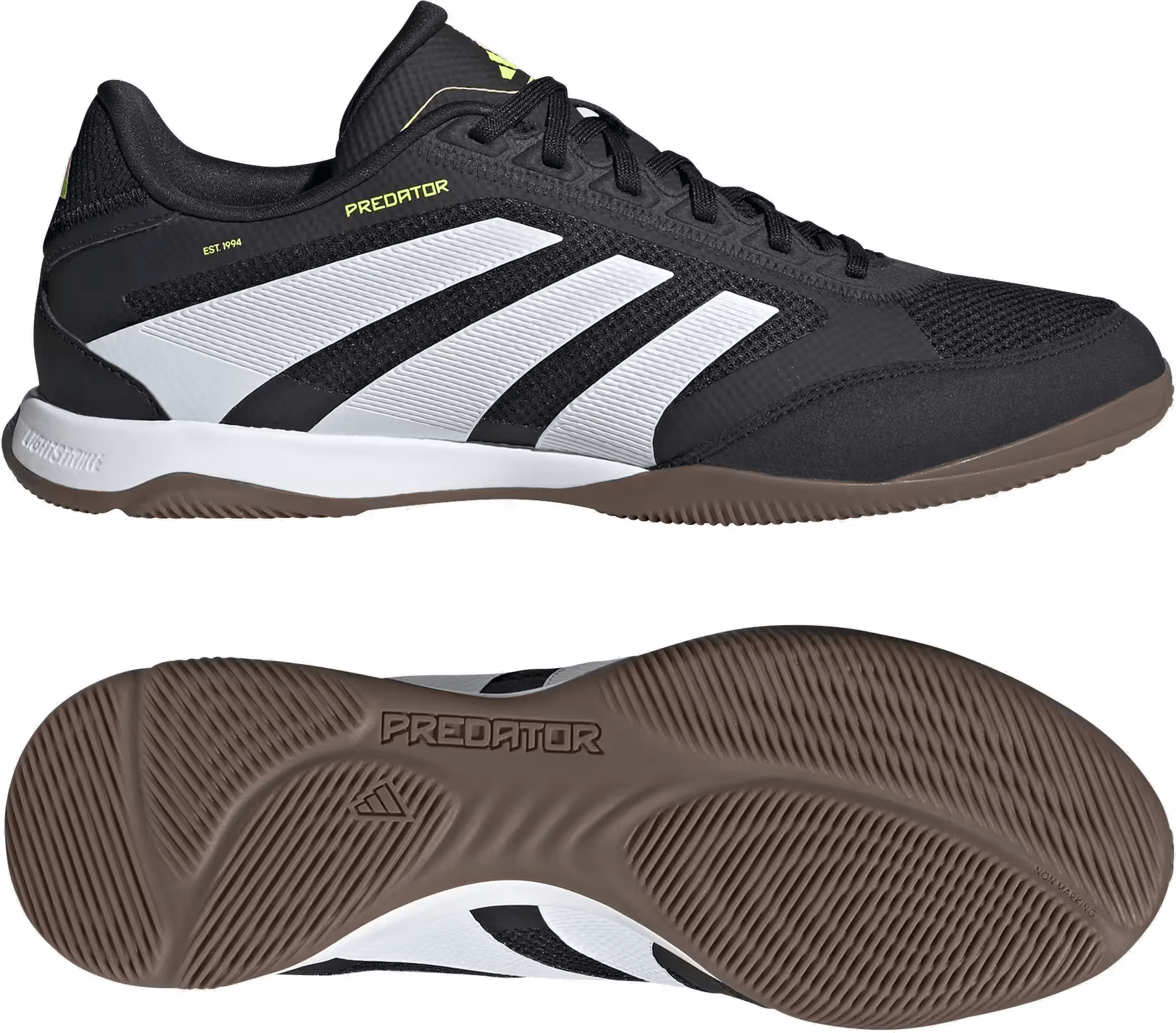 adidas Predator League Indoor Core Black Cloud White Lucid Lemon