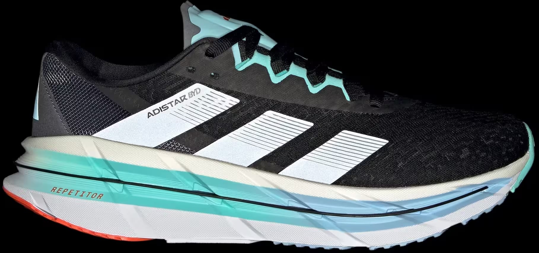 adidas Adistar Byd Core Black Iron Metallic Flash Aqua