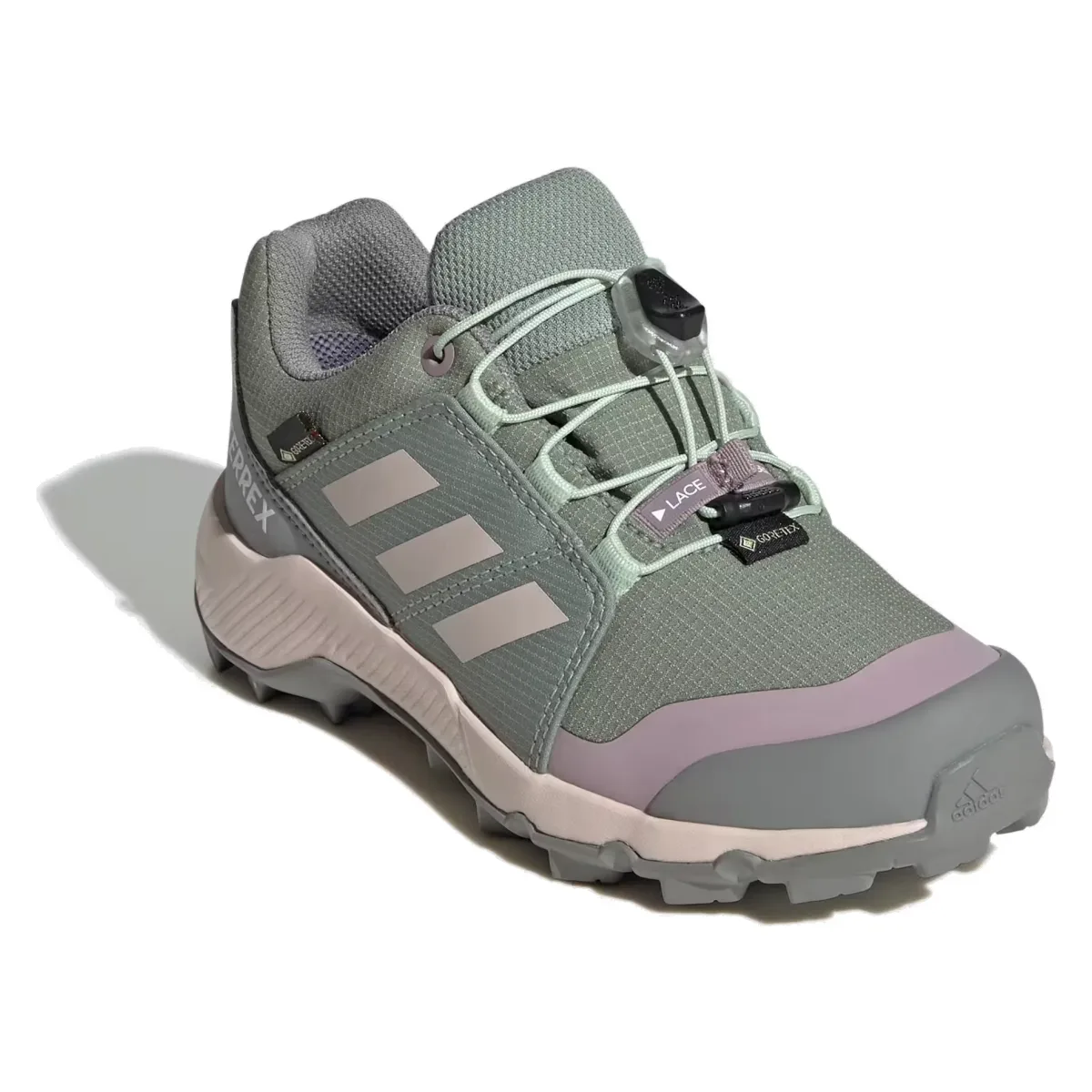 adidas Terrex Gore-Tex Silver Green Linen Green Preloved Fig (GS)