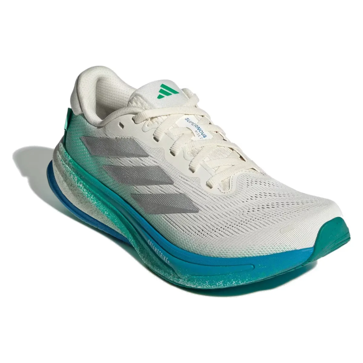 adidas Supernova Rise 2 Chalk White Silver Metallic Glory Green (Women's)