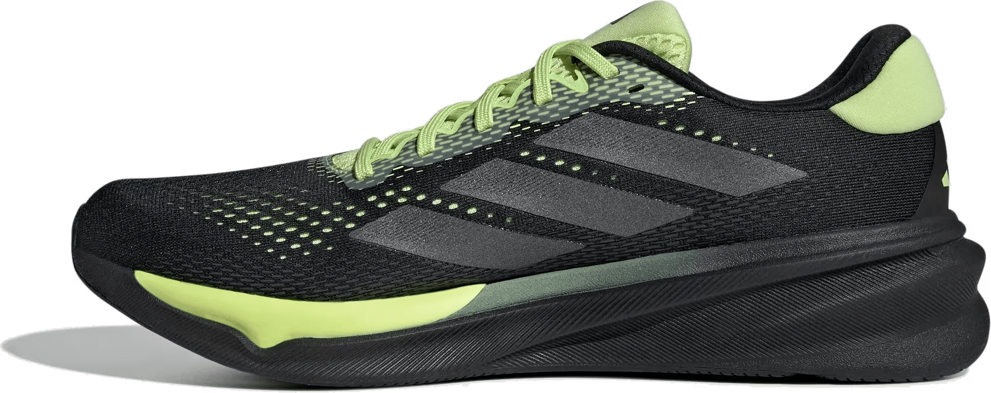 adidas Supernova Stride 2 Core Black Iron Metallic Pulse Lime
