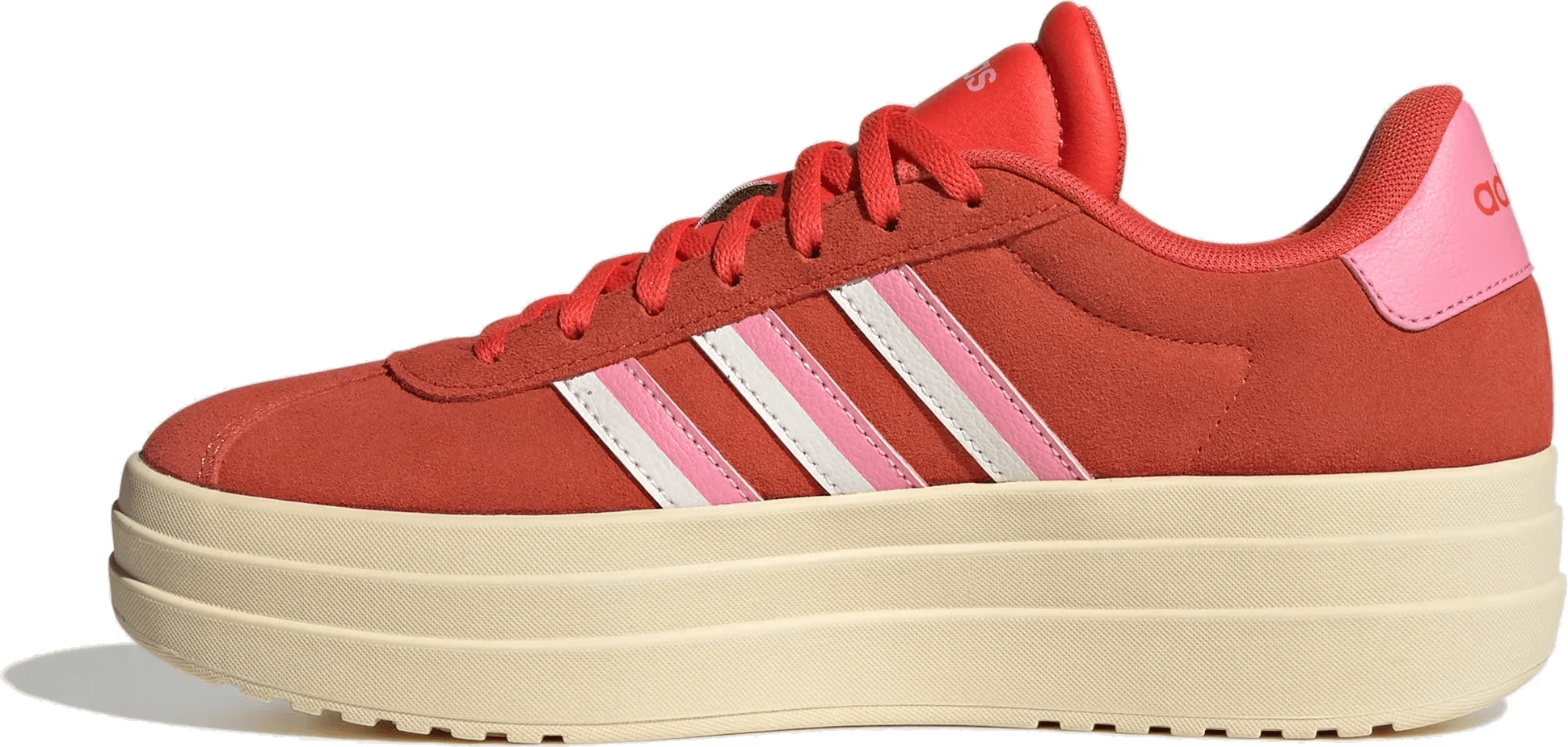 adidas VL Court Bold Bright Red Bliss Pink White (Women's)